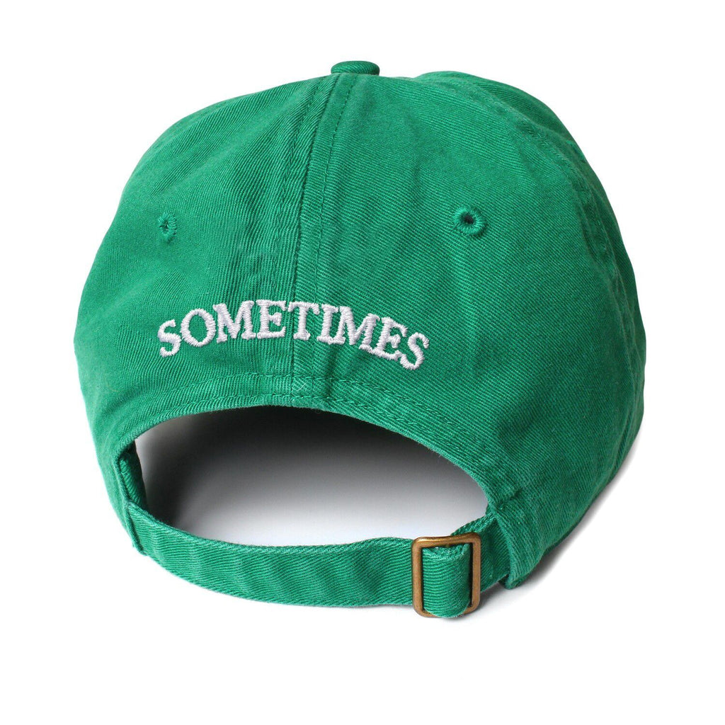 I WORK HERE, SOMETIMES hat (GREEN)