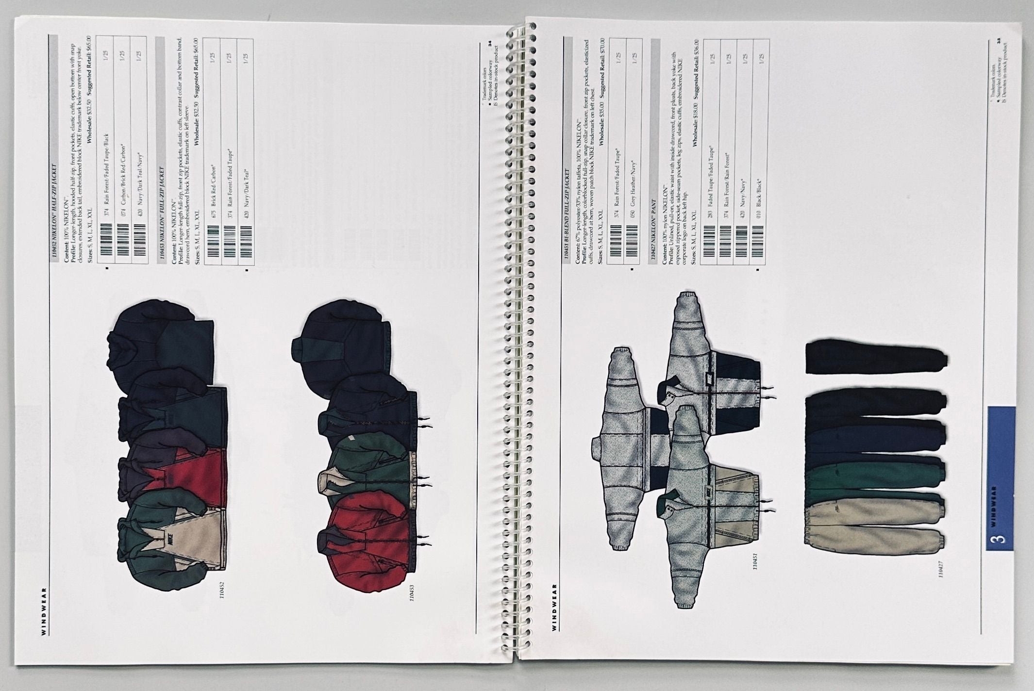 Nike Spring Men's Apparel 1995 Catalogue