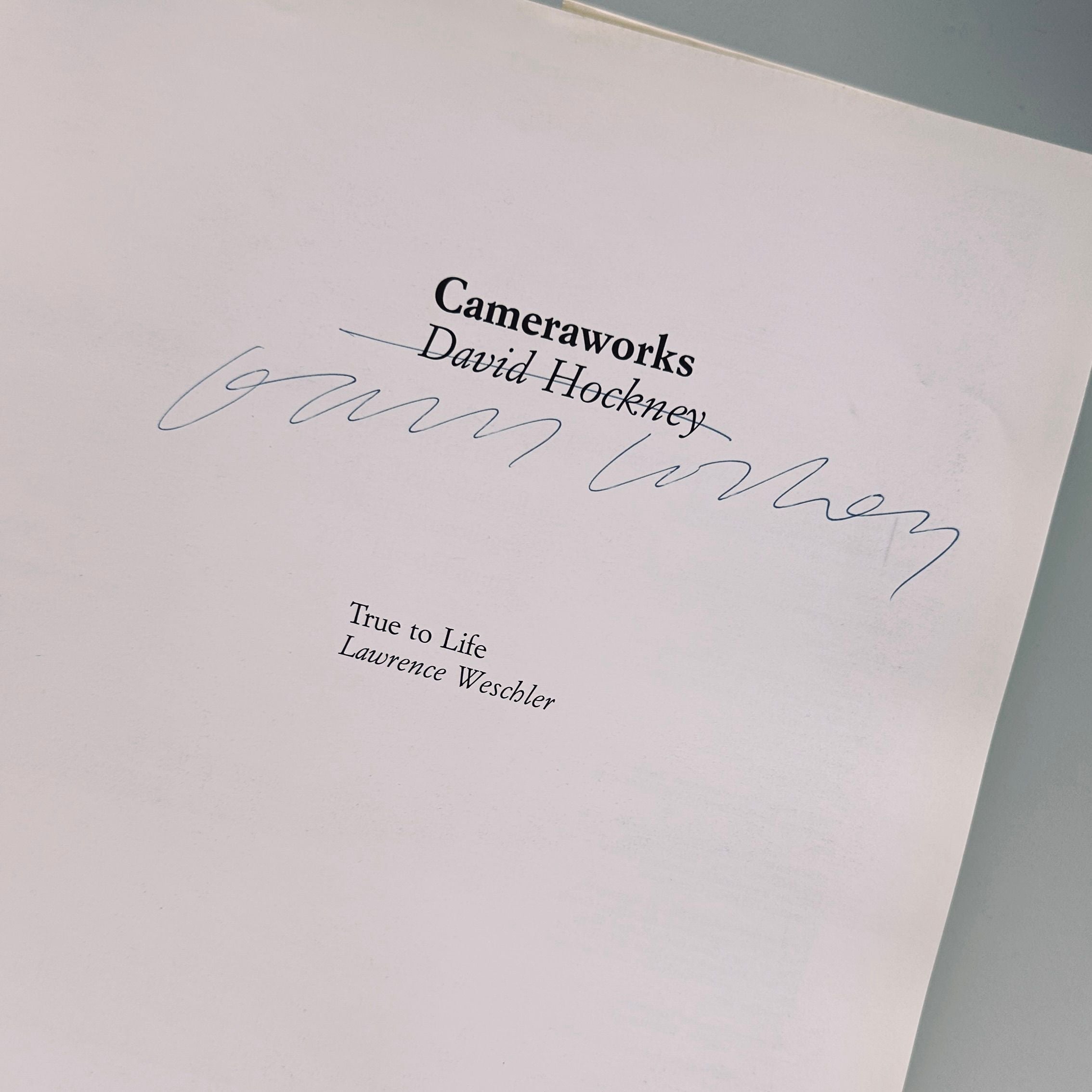 [SIGNED] DAVID HOCKNEY CAMERAWORKS