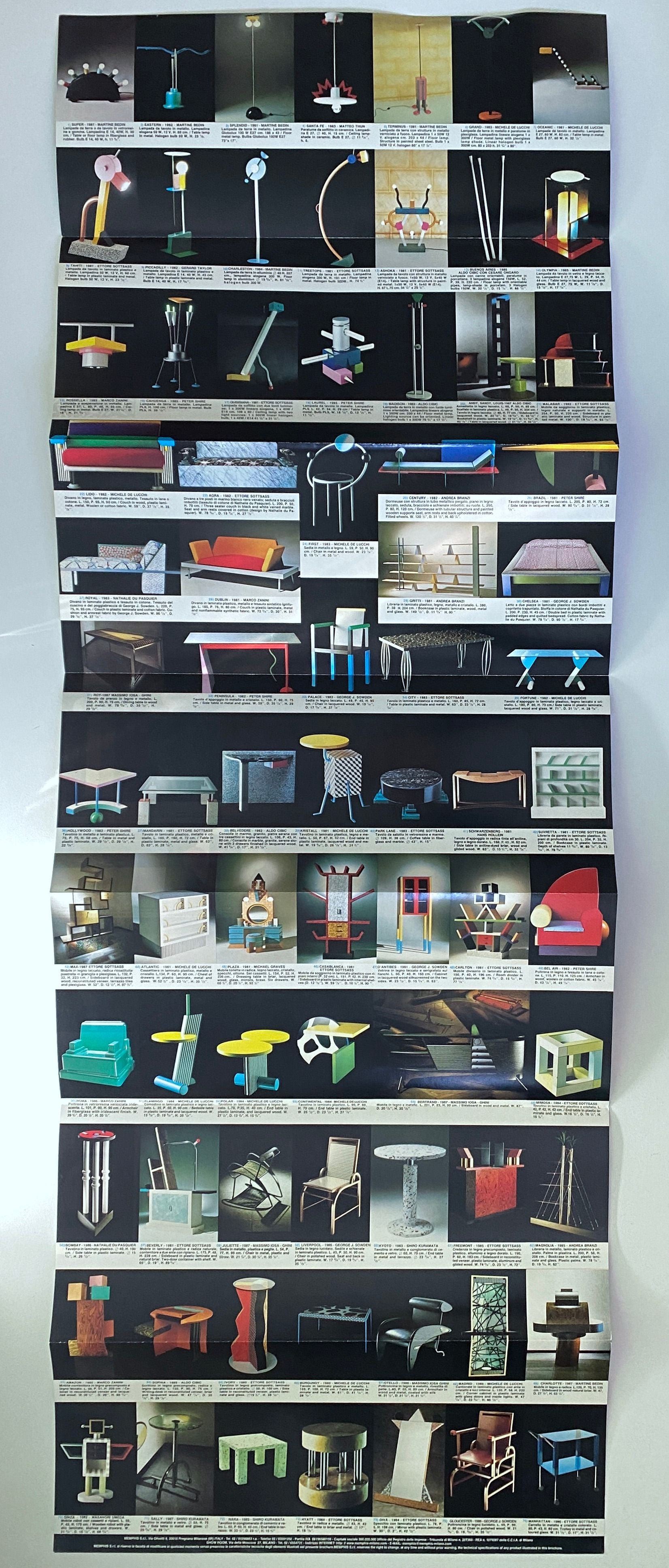 Memphis Milano Foldout Catalogue