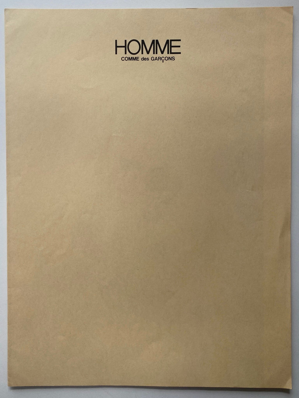 COMME des GARÇONS Homme 1980 No.4