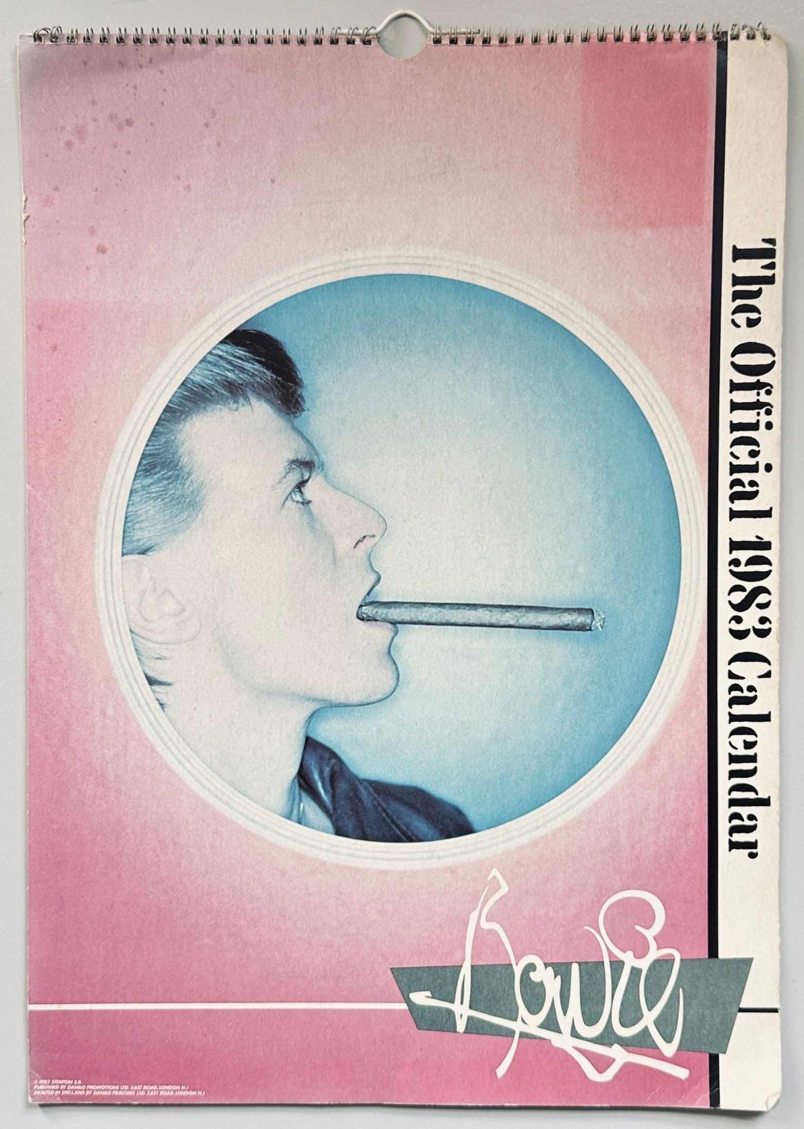 David Bowie The Official 1983 Calendar