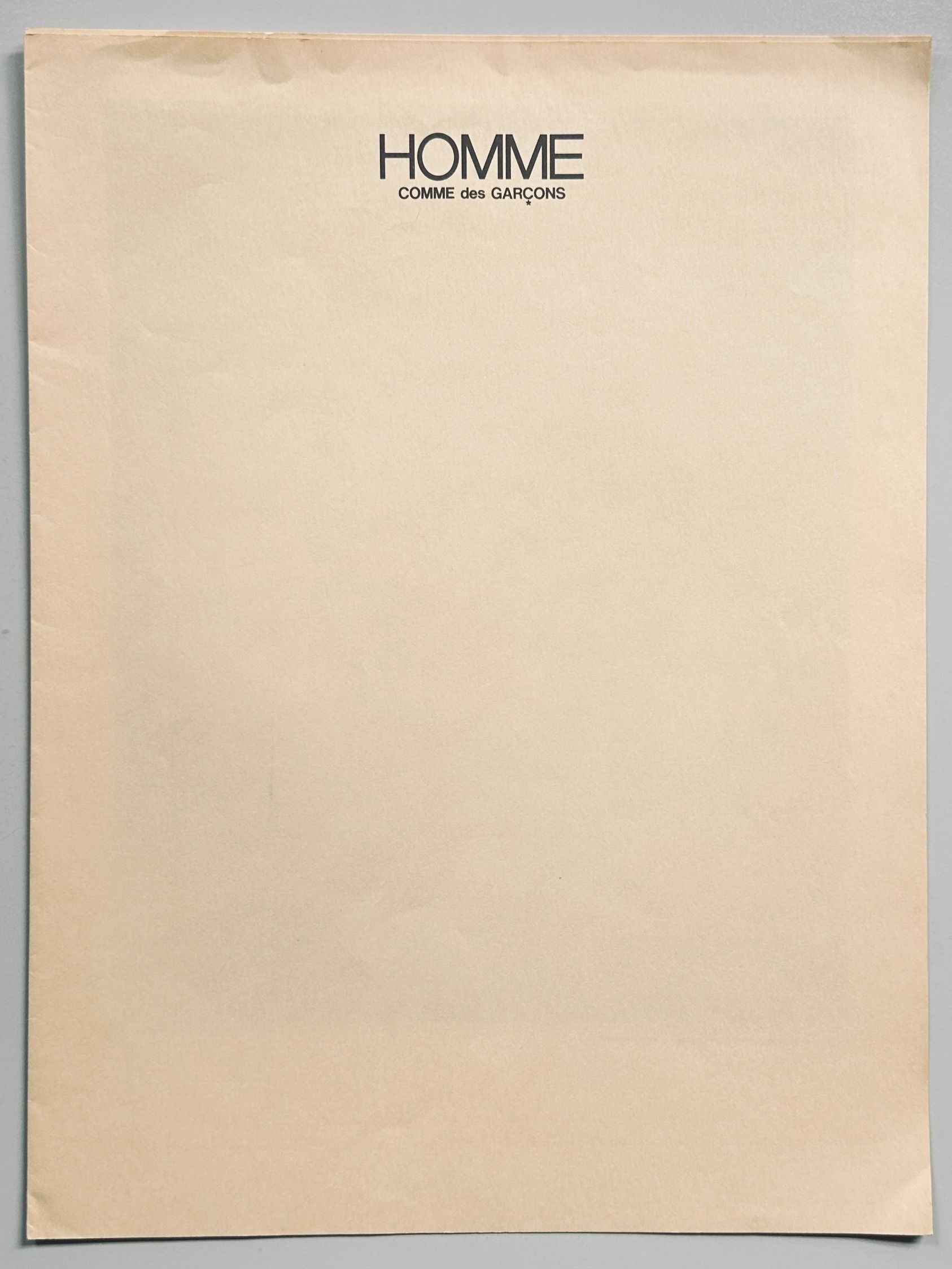 COMME des GARÇONS Homme 1980 November