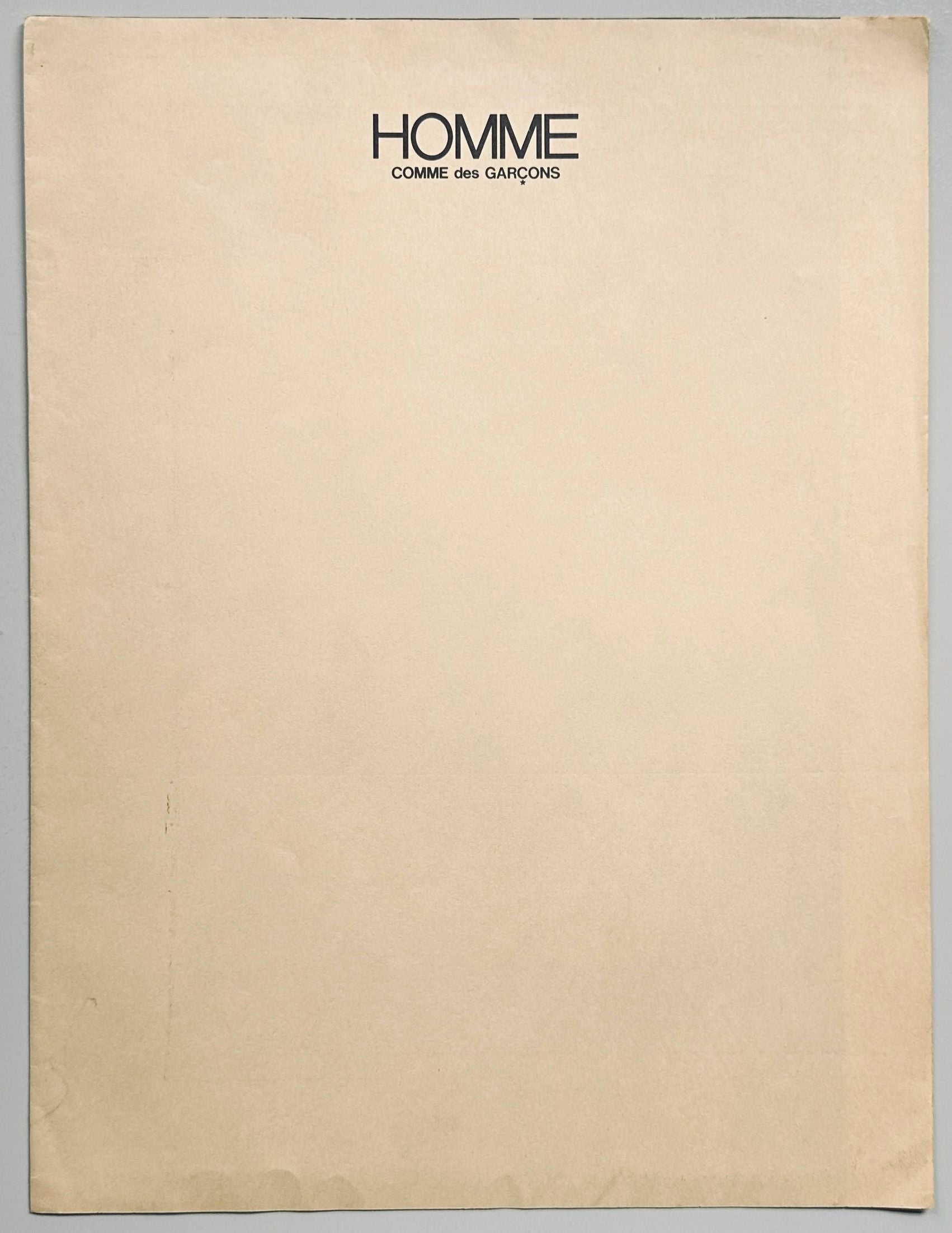 COMME des GARÇONS Homme 1981 No.6