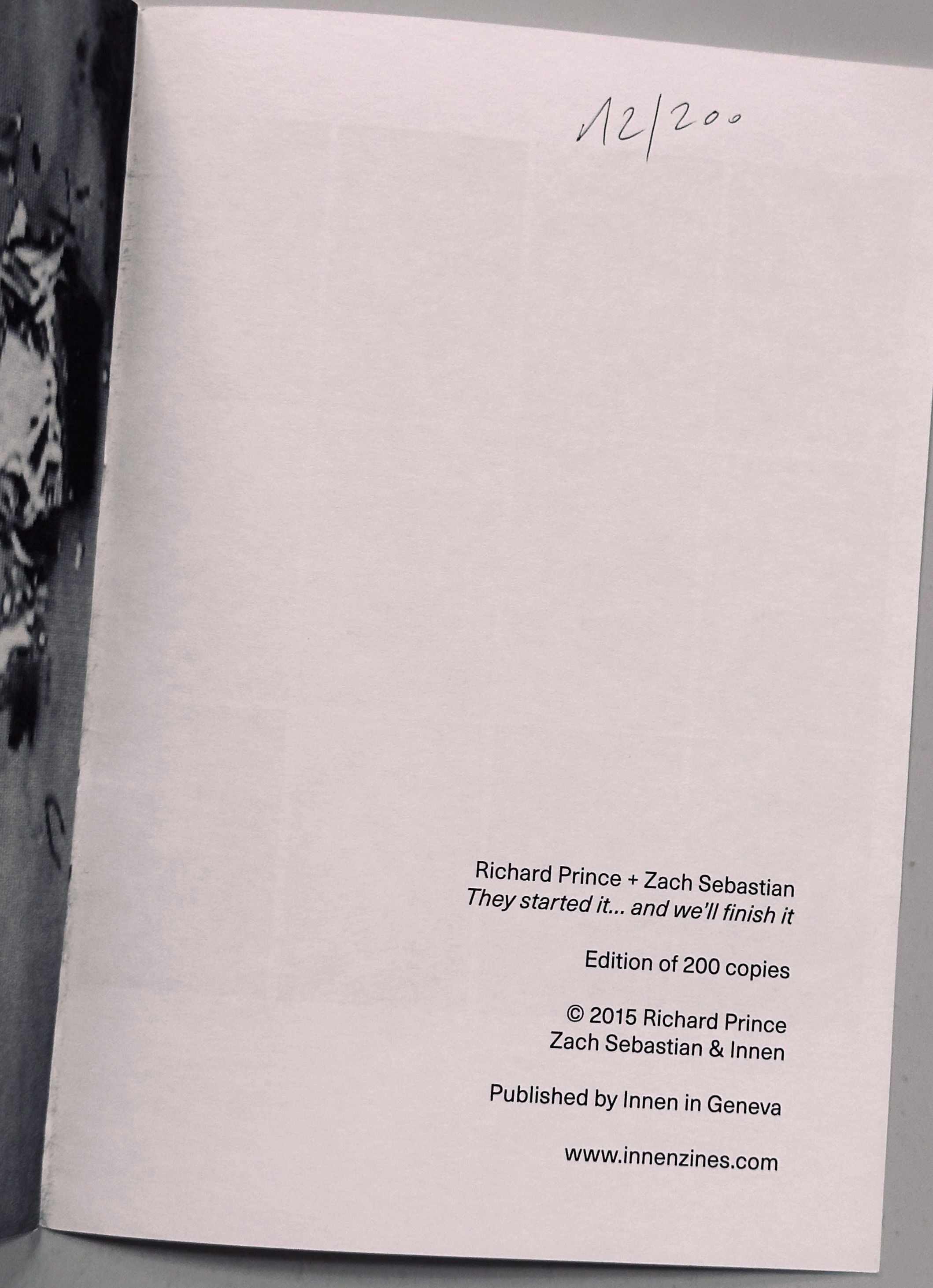 [SIGNED] RICHARD PRINCE/ZACH SEBASTIAN THEY STARTED IT