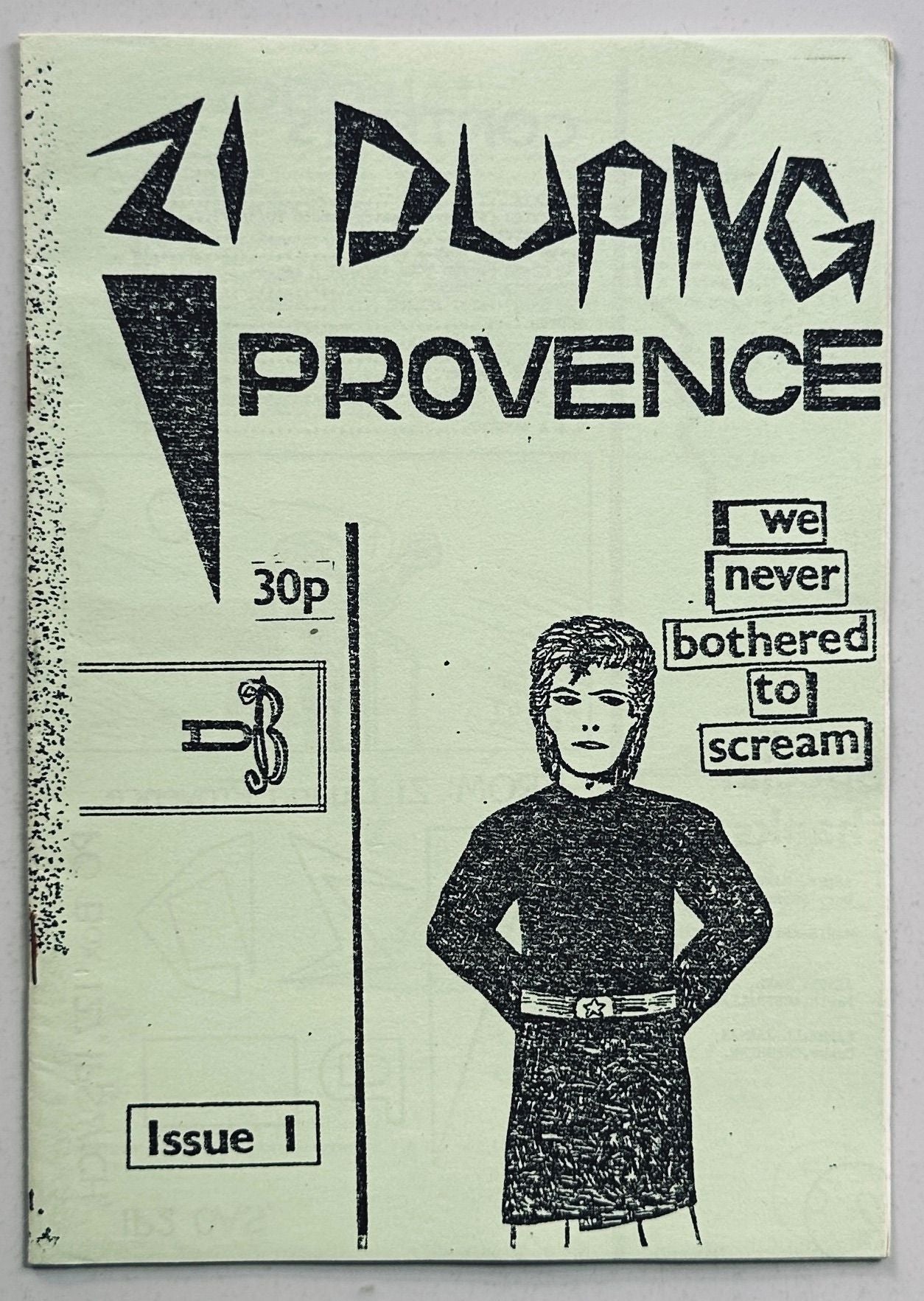 David Bowie Zi Duang Provence Fanzine 1-3