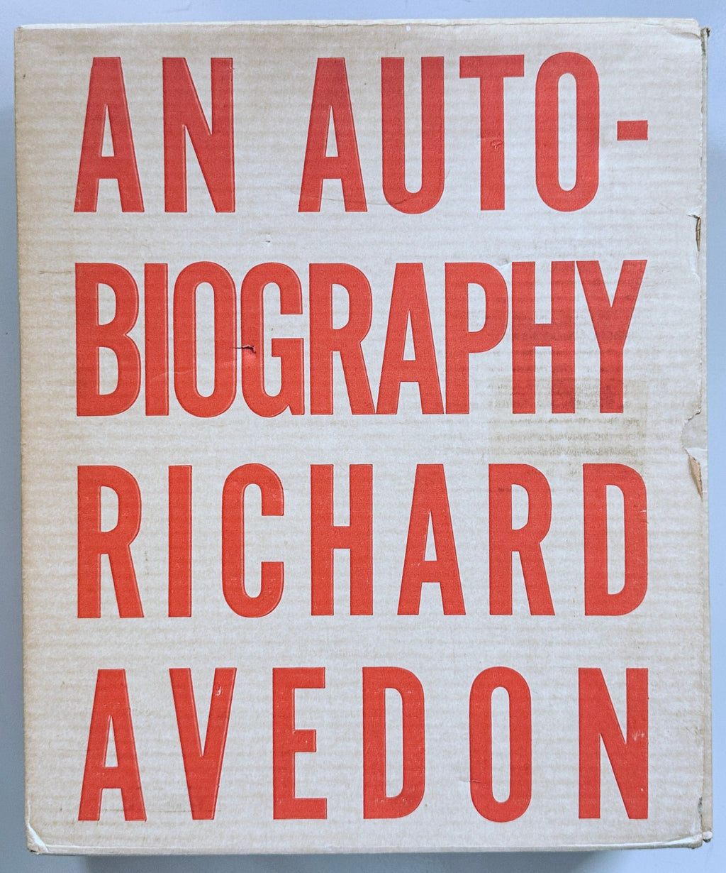[SIGNED] RICHARD AVEDON AN AUTOBIOGRAPHY