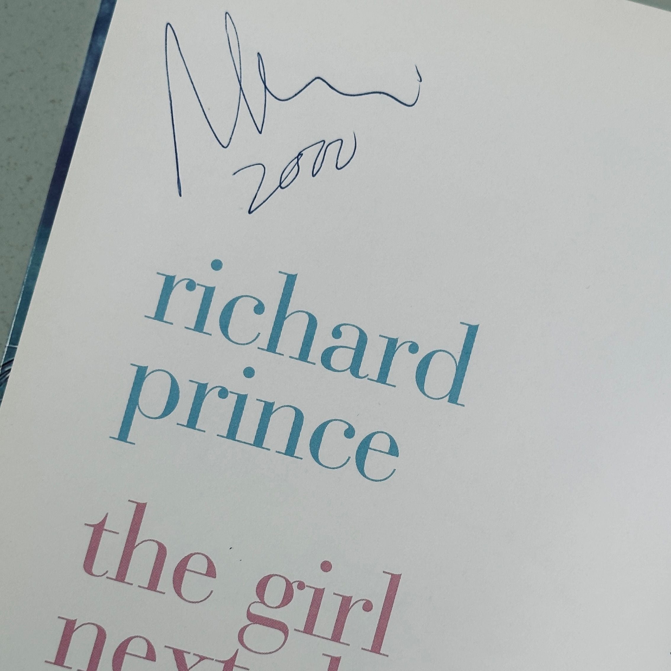 [SIGNED] RICHARD PRINCE THE GIRL NEXT DOOR