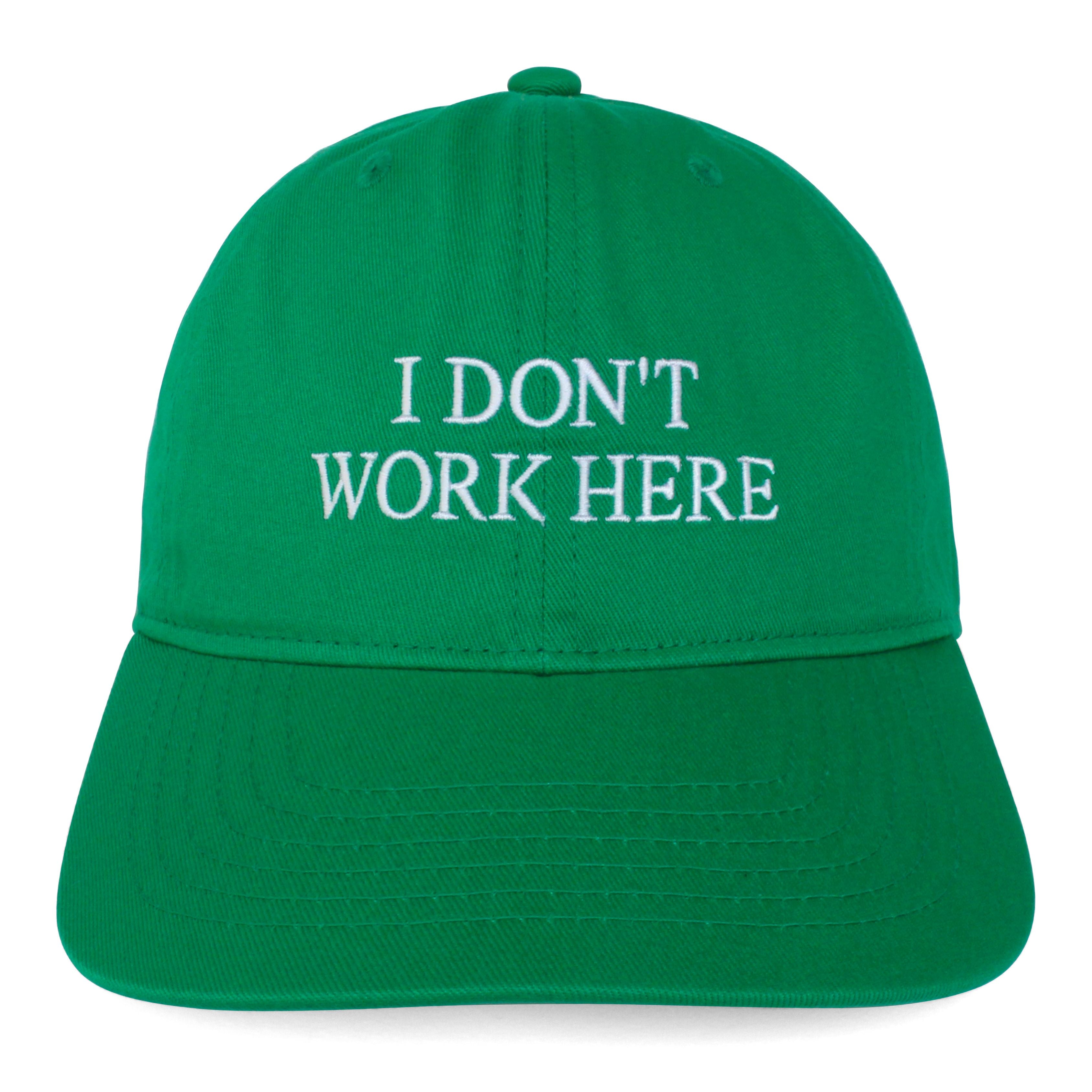 idea books キャップ I Don't work here SORRY I DON'T WORK HERE hat (Green) – IDEA