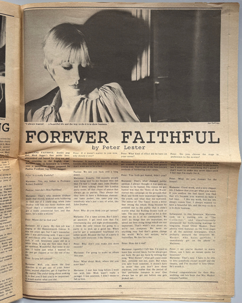 Interview Magazine 1974 Charlotte Rampling