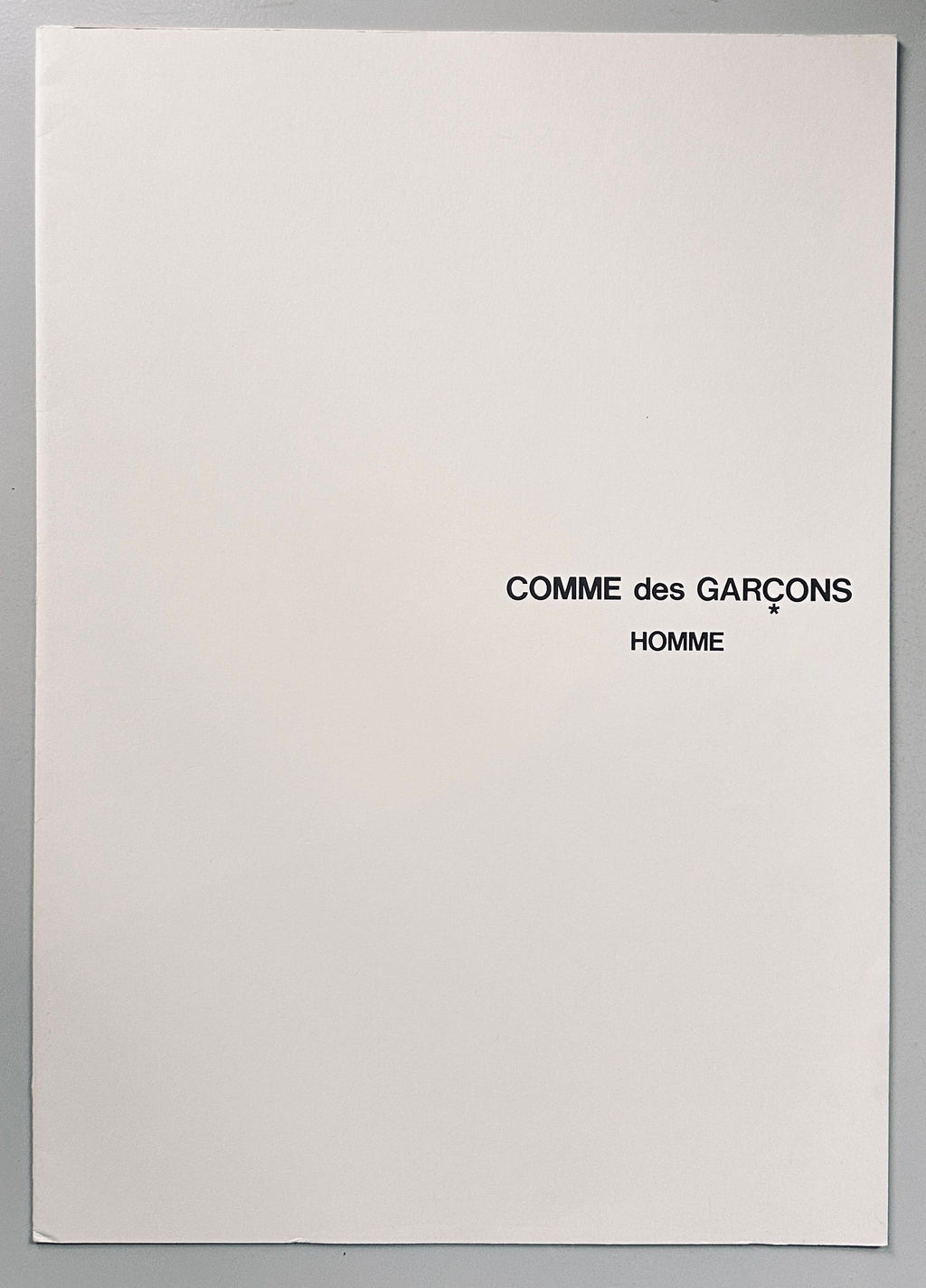 COMME des GARÇONS Homme 1986 No.23