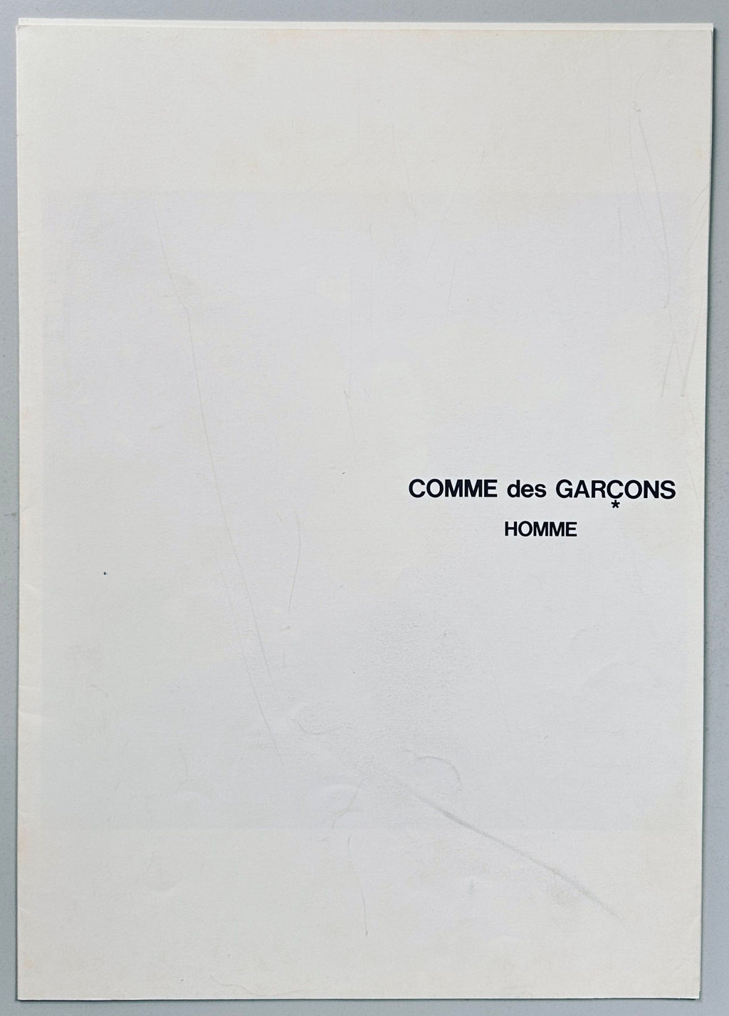 COMME des GARÇONS Homme 1985 No.22
