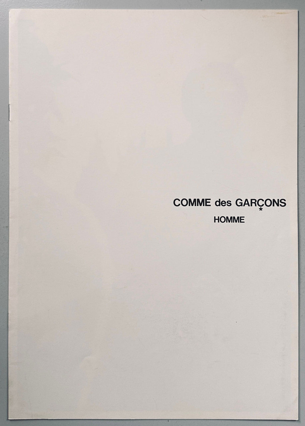 COMME des GARÇONS Homme 1985 No.20