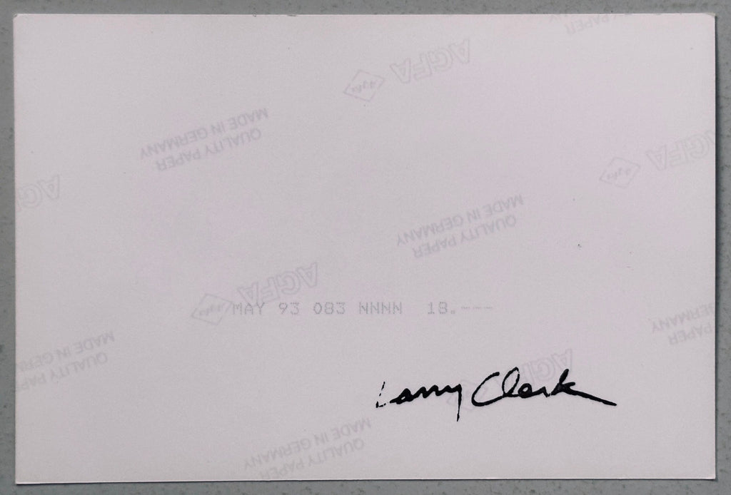 [SIGNED] LARRY CLARK KIDS 6 X 4