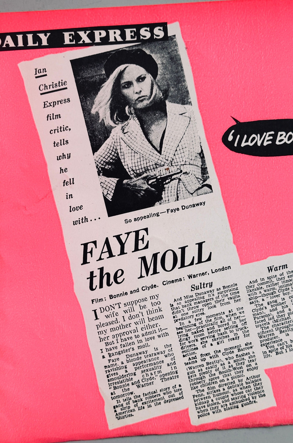 Bonnie and Clyde Press Booklet