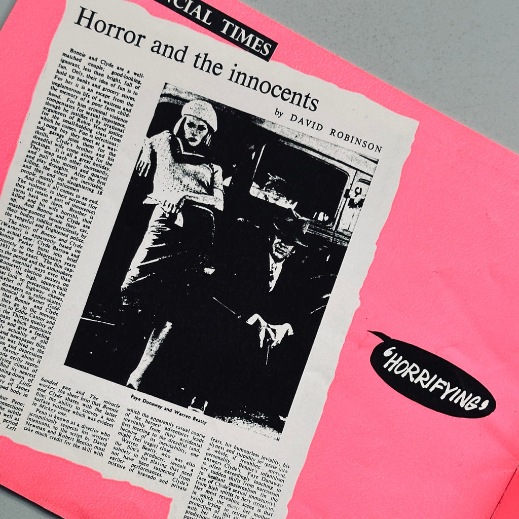 Bonnie and Clyde Press Booklet