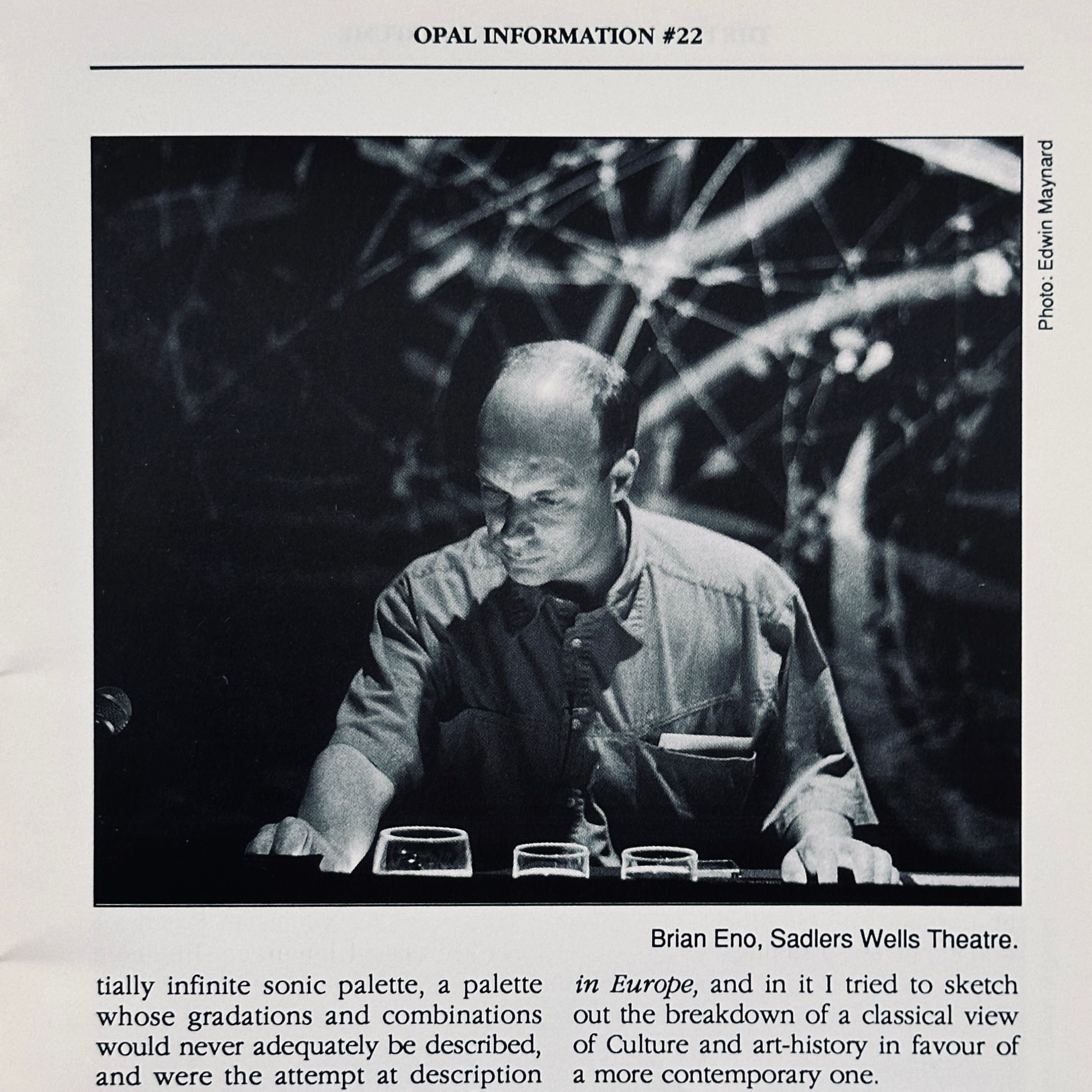 Brian Eno Opal Information 1992
