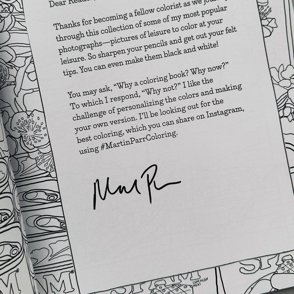 [SIGNED] MARTIN PARR THE MARTIN PARR COLOURING BOOK
