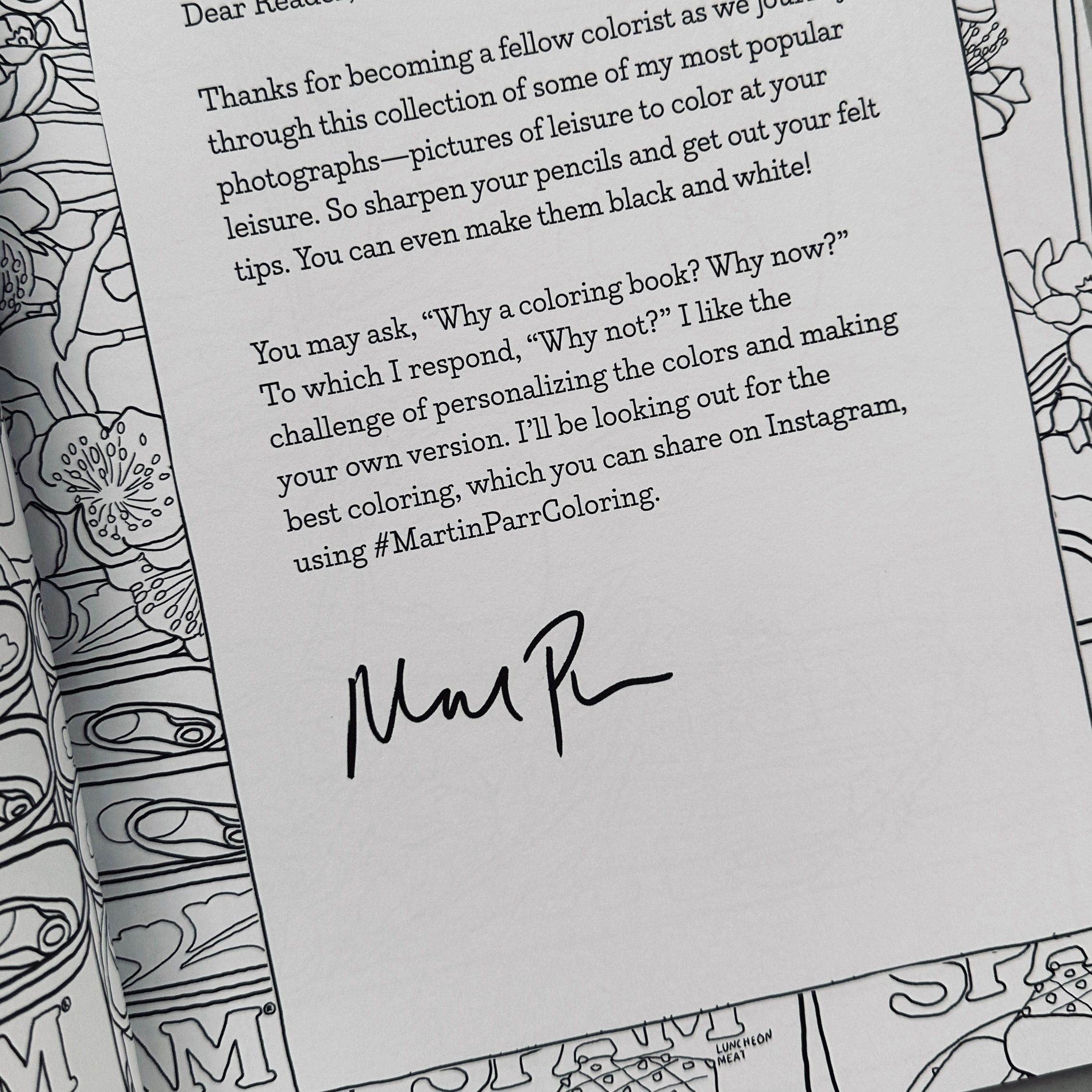 [SIGNED] MARTIN PARR THE MARTIN PARR COLOURING BOOK