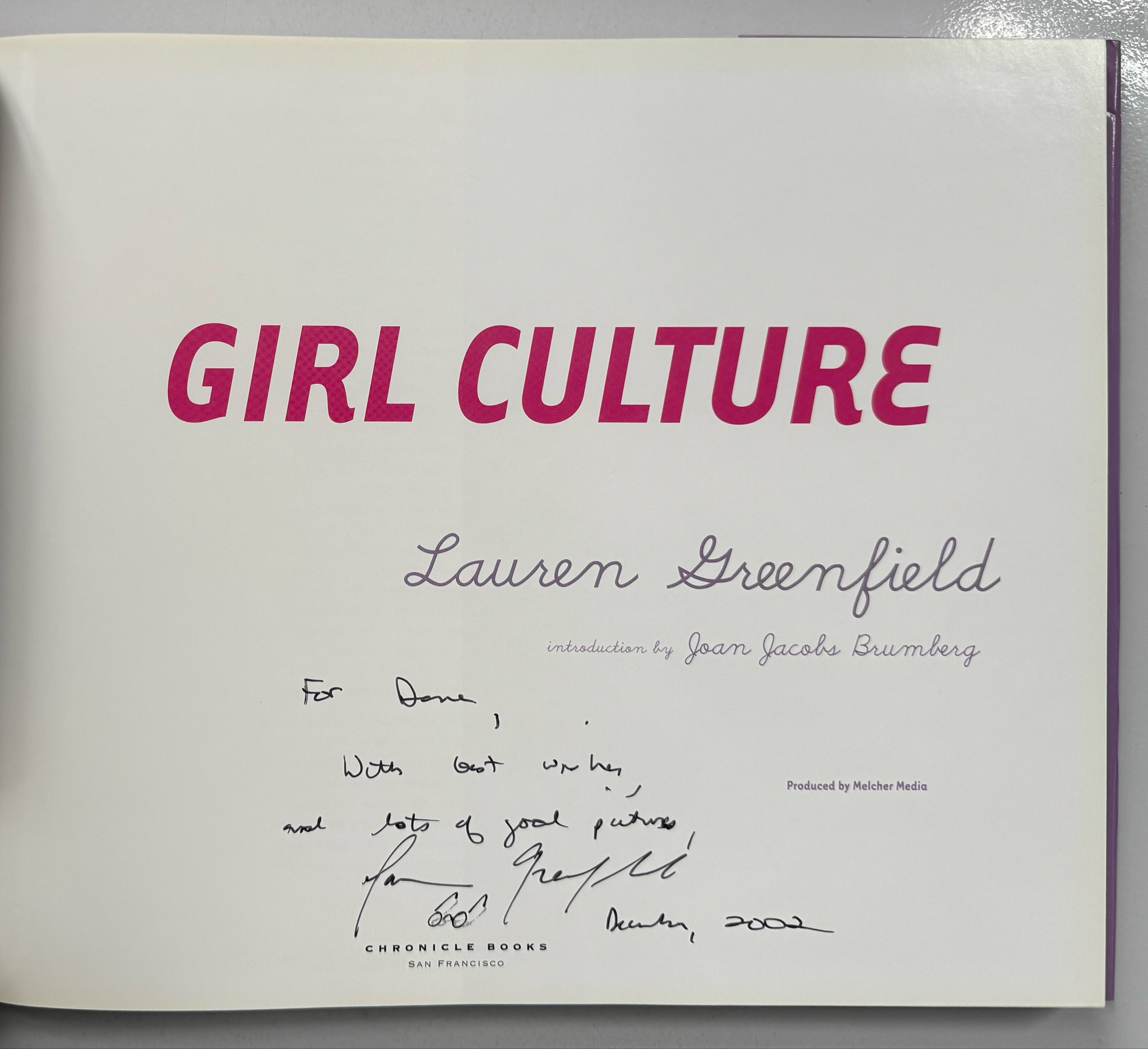 [SIGNED] LAUREN GREENFIELD GIRL CULTURE