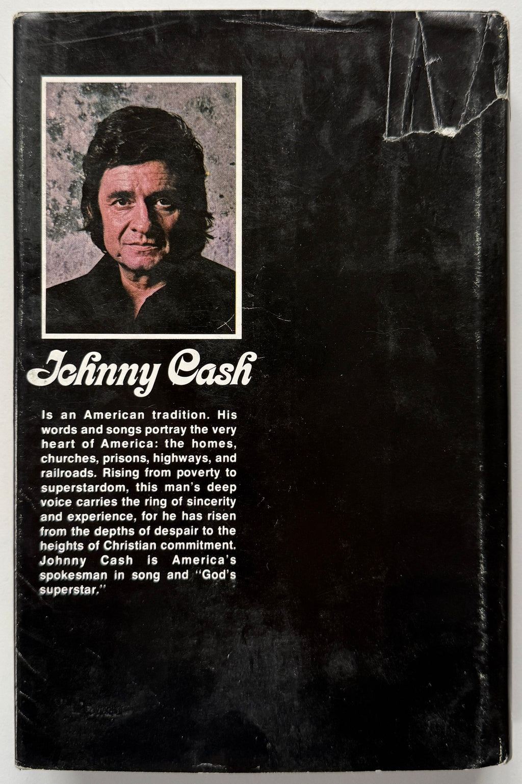 [SIGNED] JOHNNY CASH MAN IN BLACK