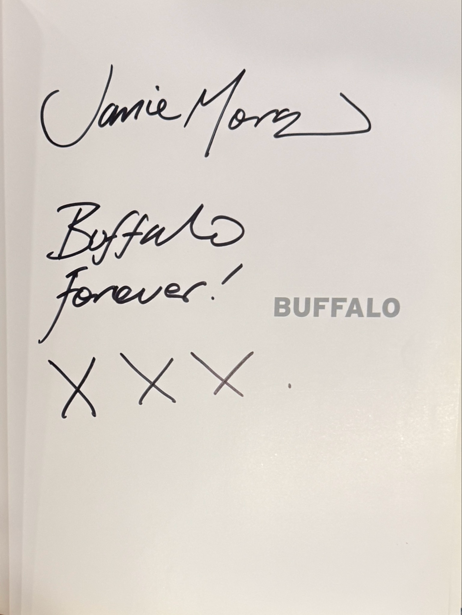 [SIGNED] JAMIE MORGAN BUFFALO
