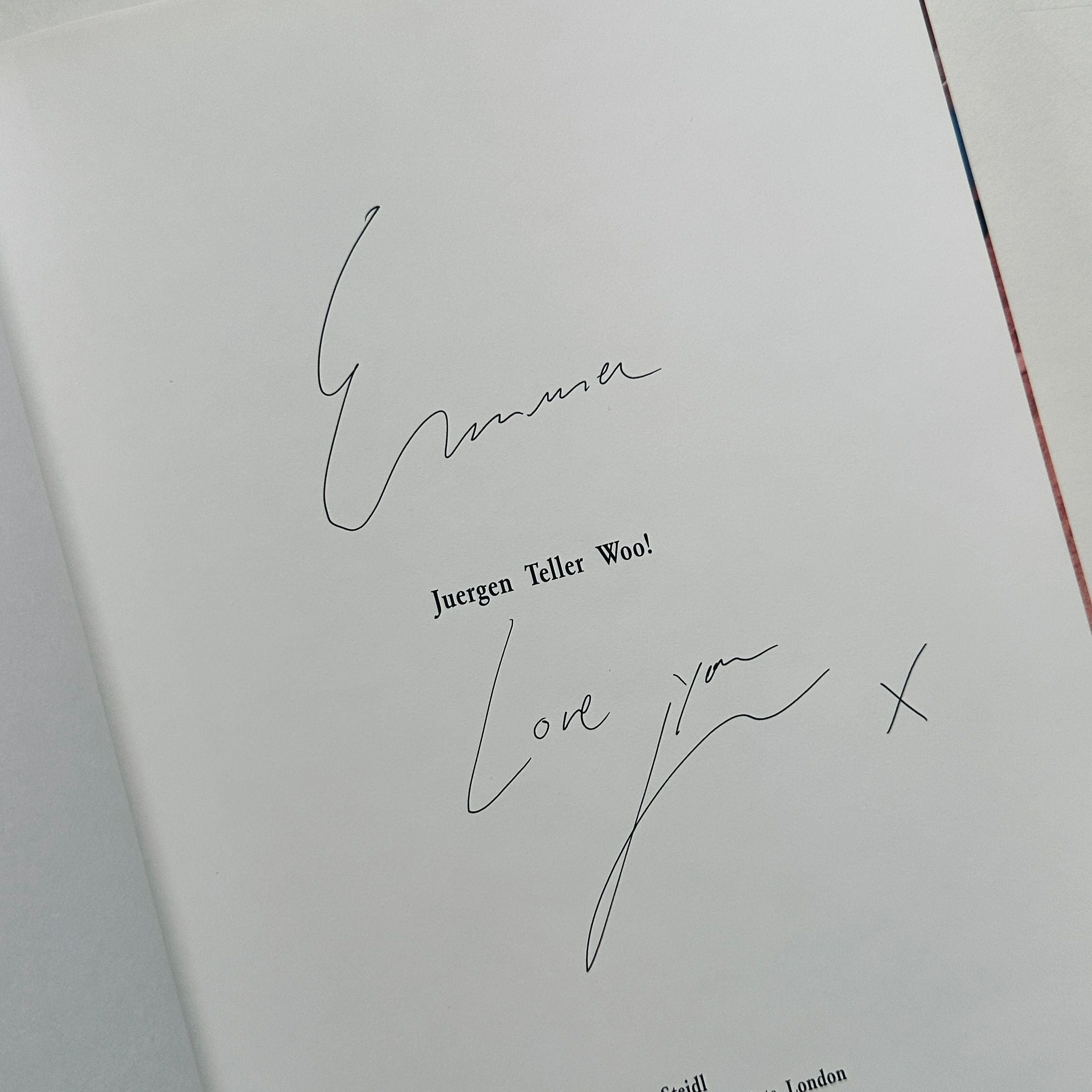 [SIGNED] JUERGEN TELLER WOO!