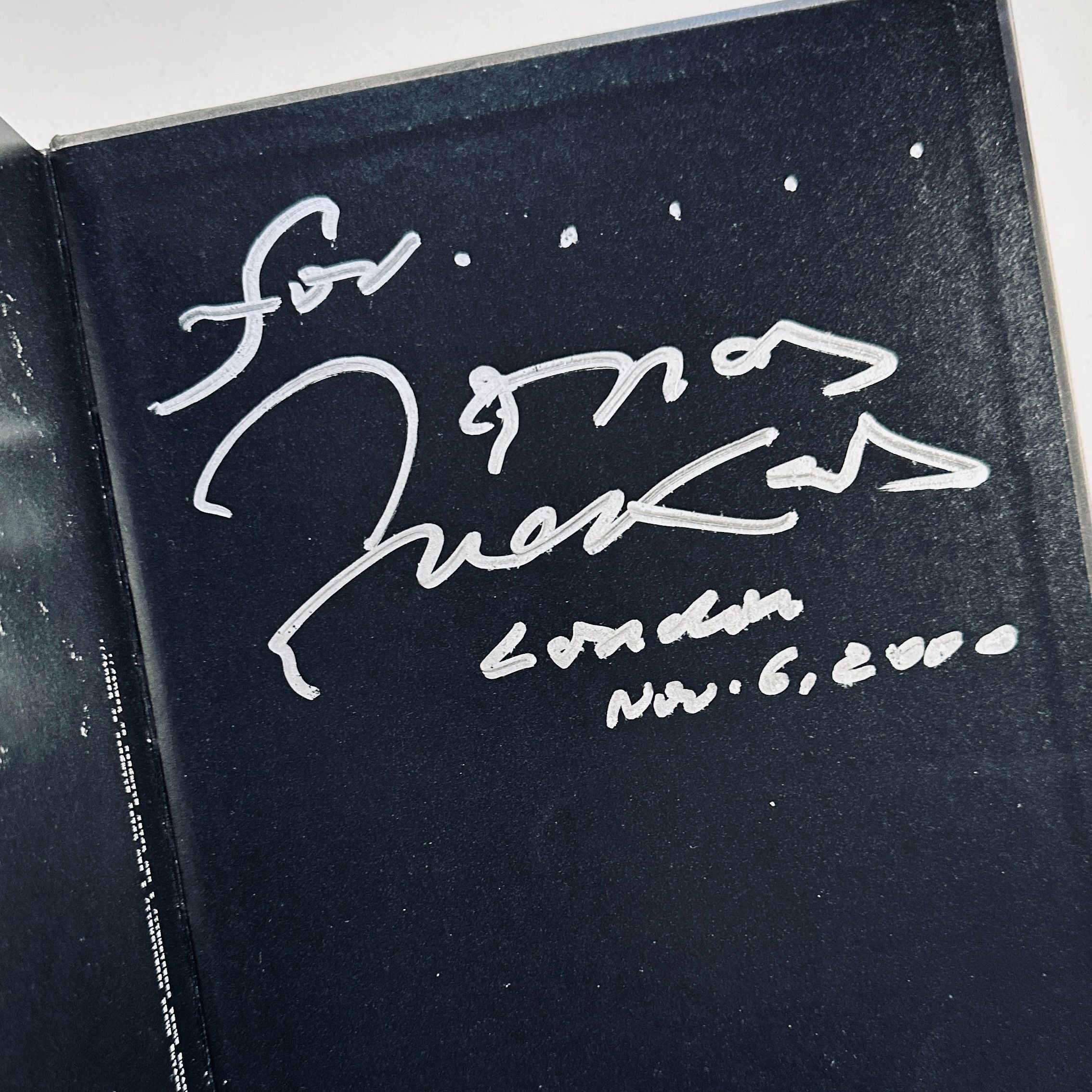 [SIGNED] JONAS MEKAS JUST LIKE A SHADOW