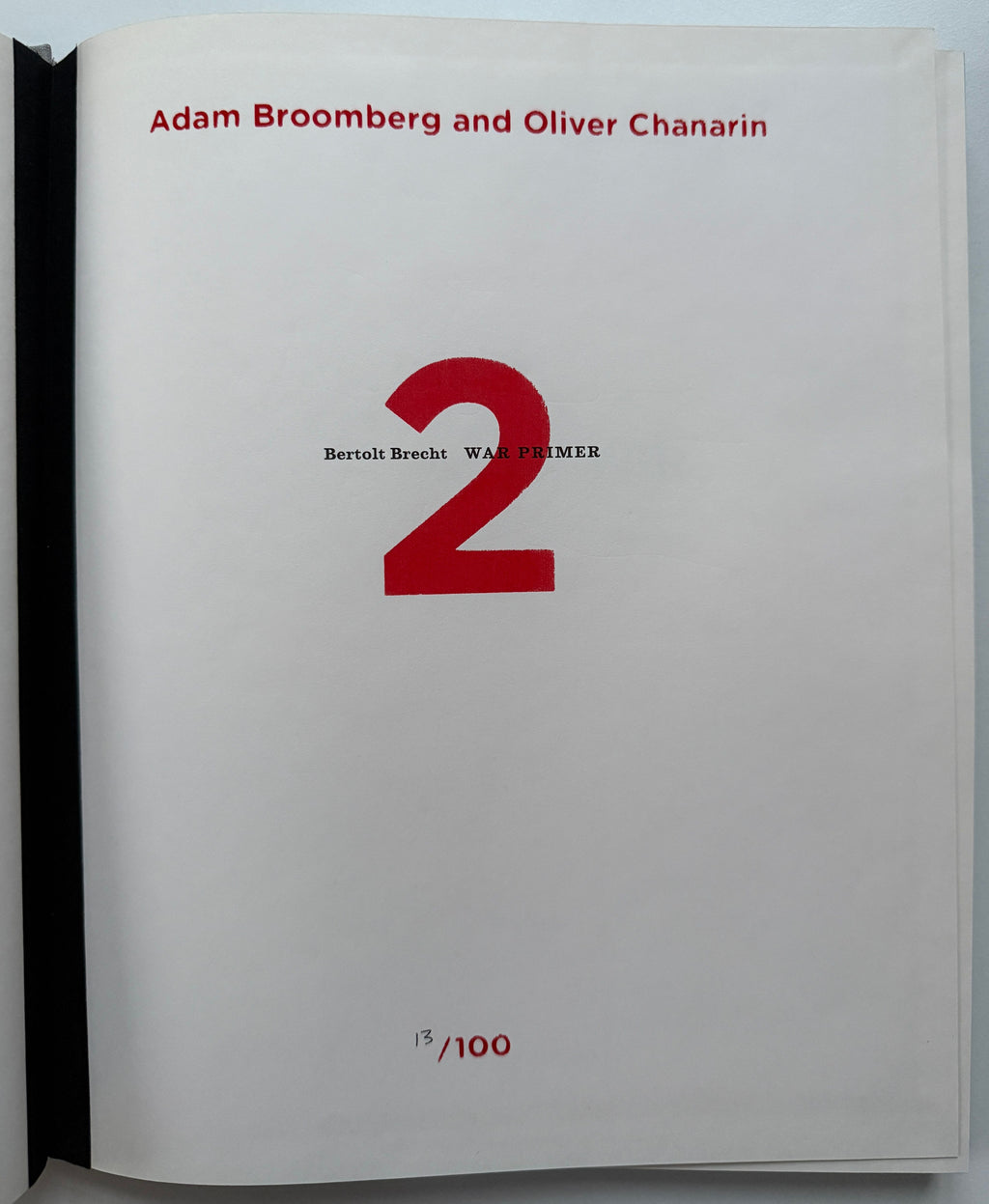 [SIGNED] WAR PRIMER 2 BROOMBERG AND CHANARIN