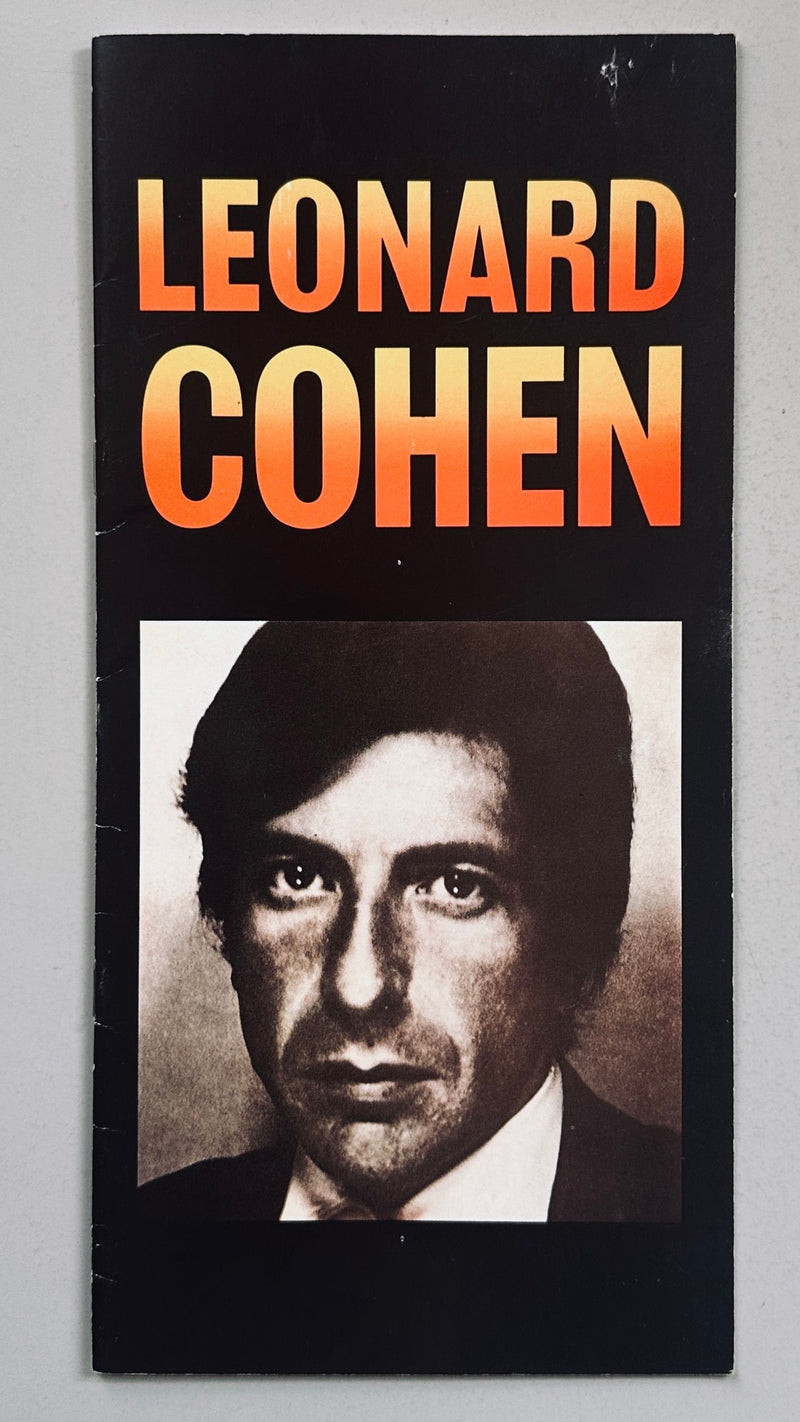 Leonard Cohen Tour Programme