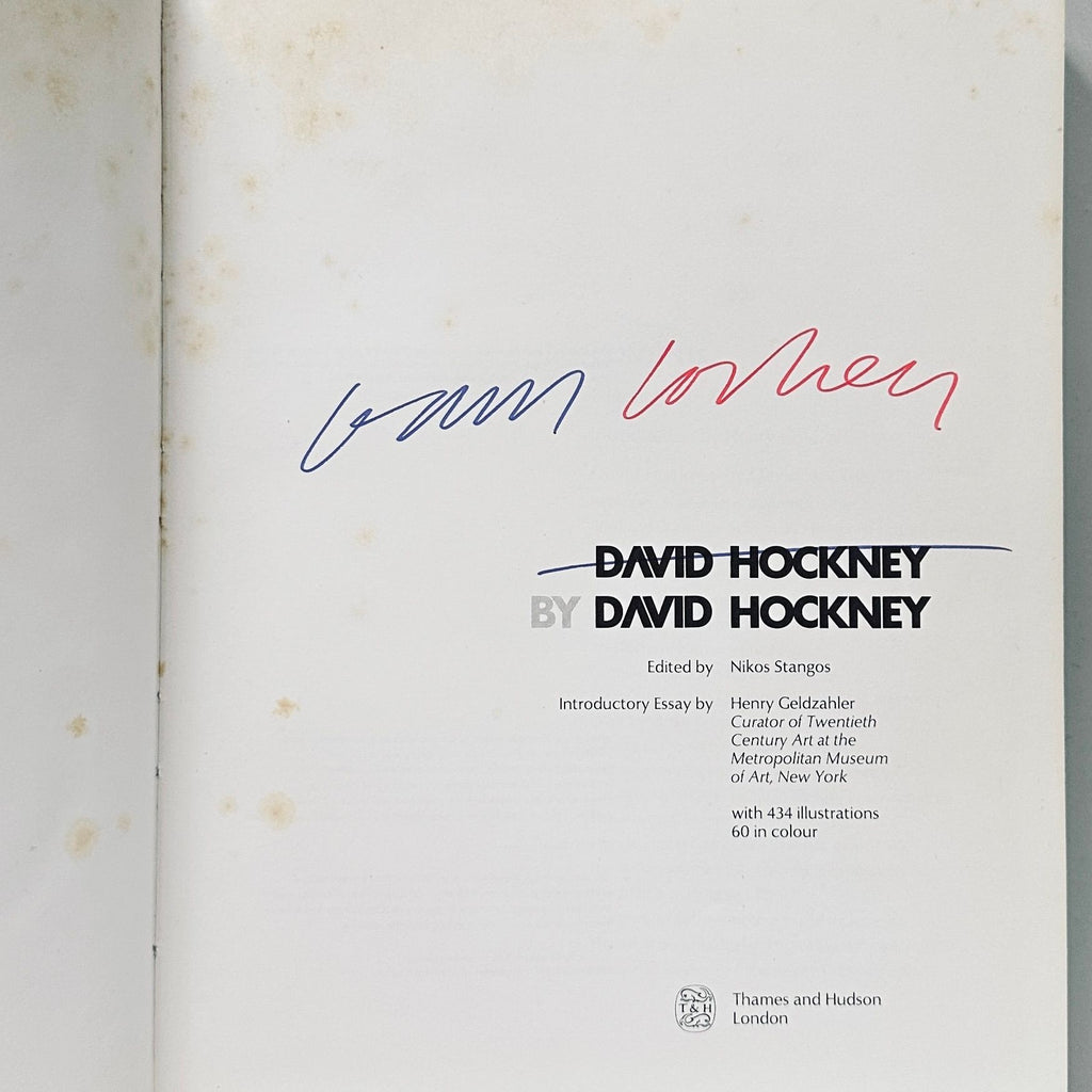 [SIGNED] DAVID HOCKNEY BY DAVID HOCKNEY