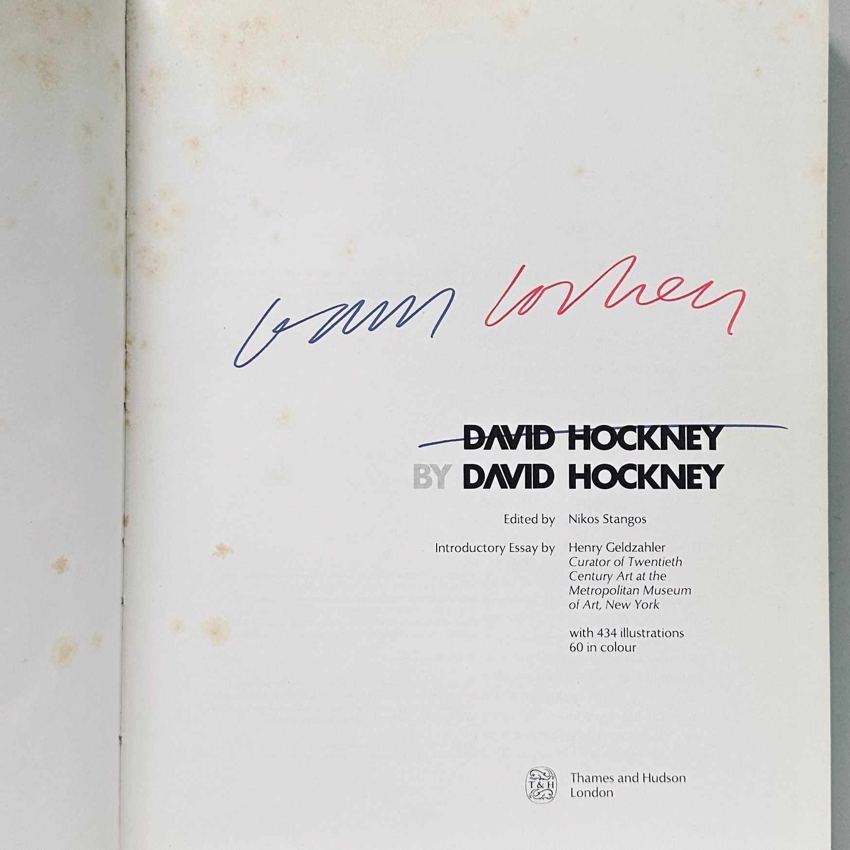 [SIGNED] DAVID HOCKNEY BY DAVID HOCKNEY