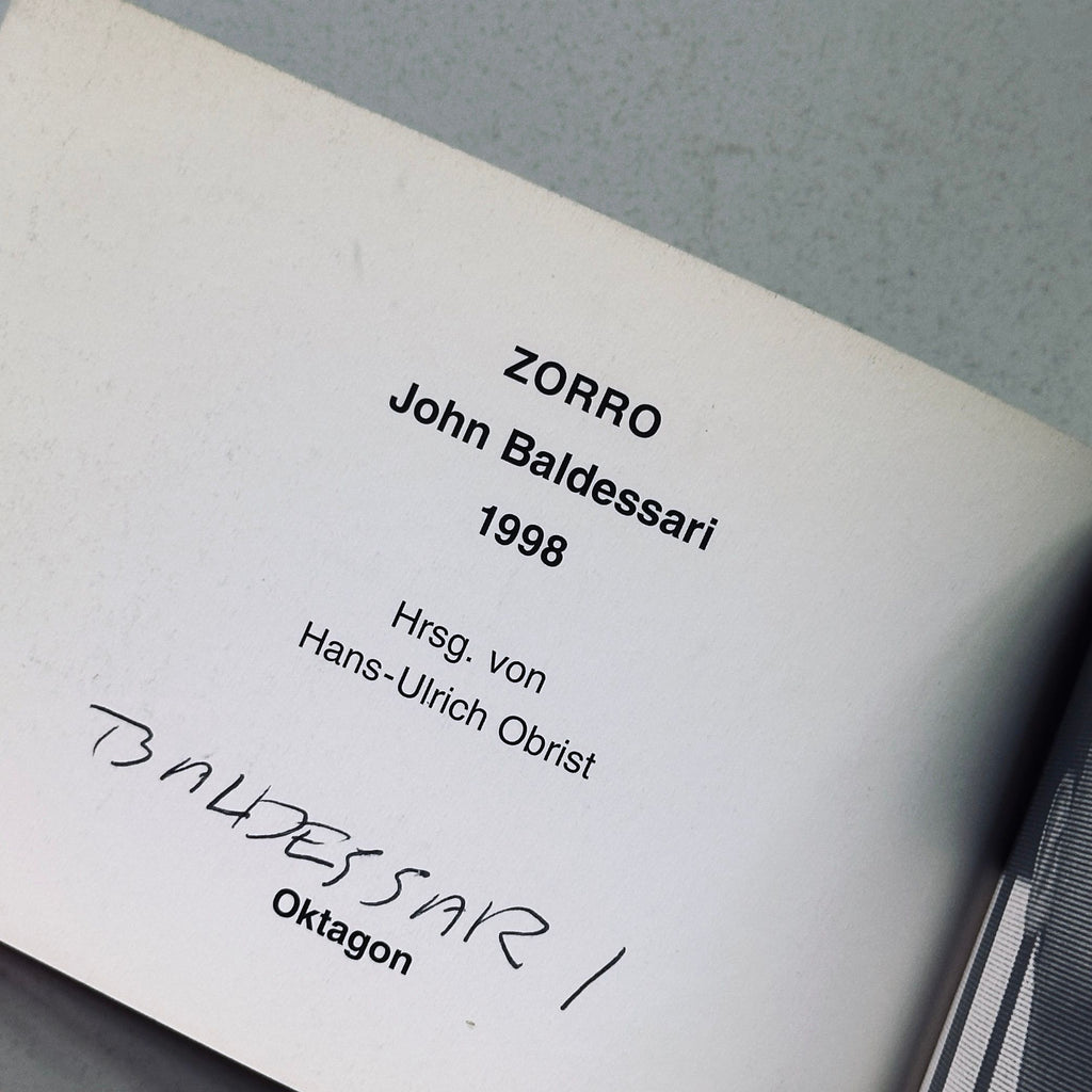 [SIGNED] JOHN BALDESSARI ZORRO
