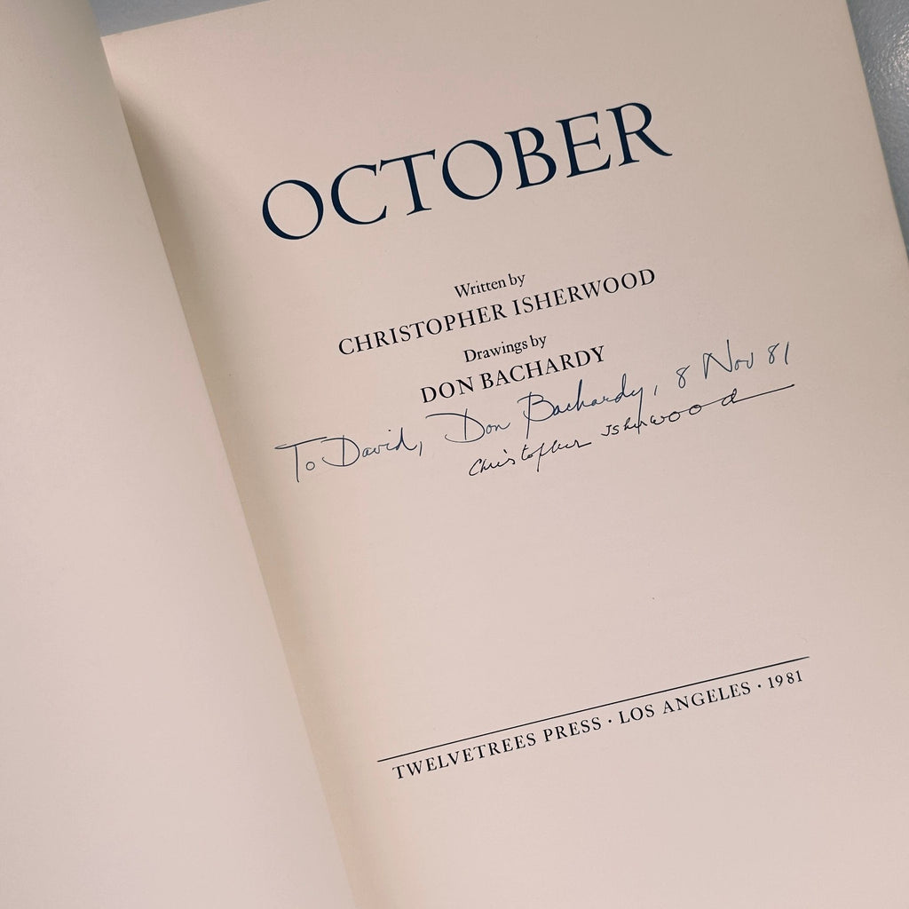 [SIGNED] DON BACHARDY OCTOBER