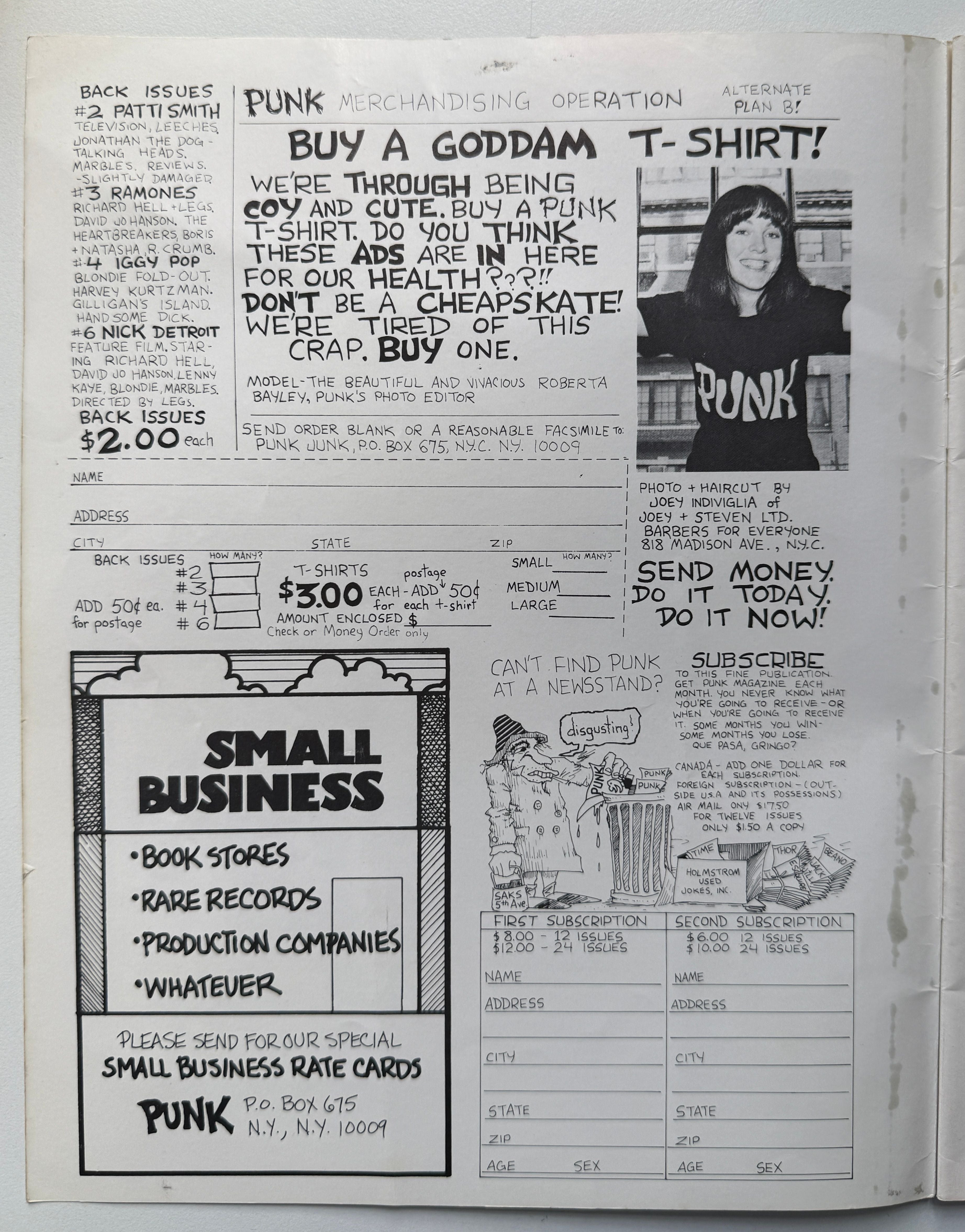 Punk no.7 1977 Patti Smith