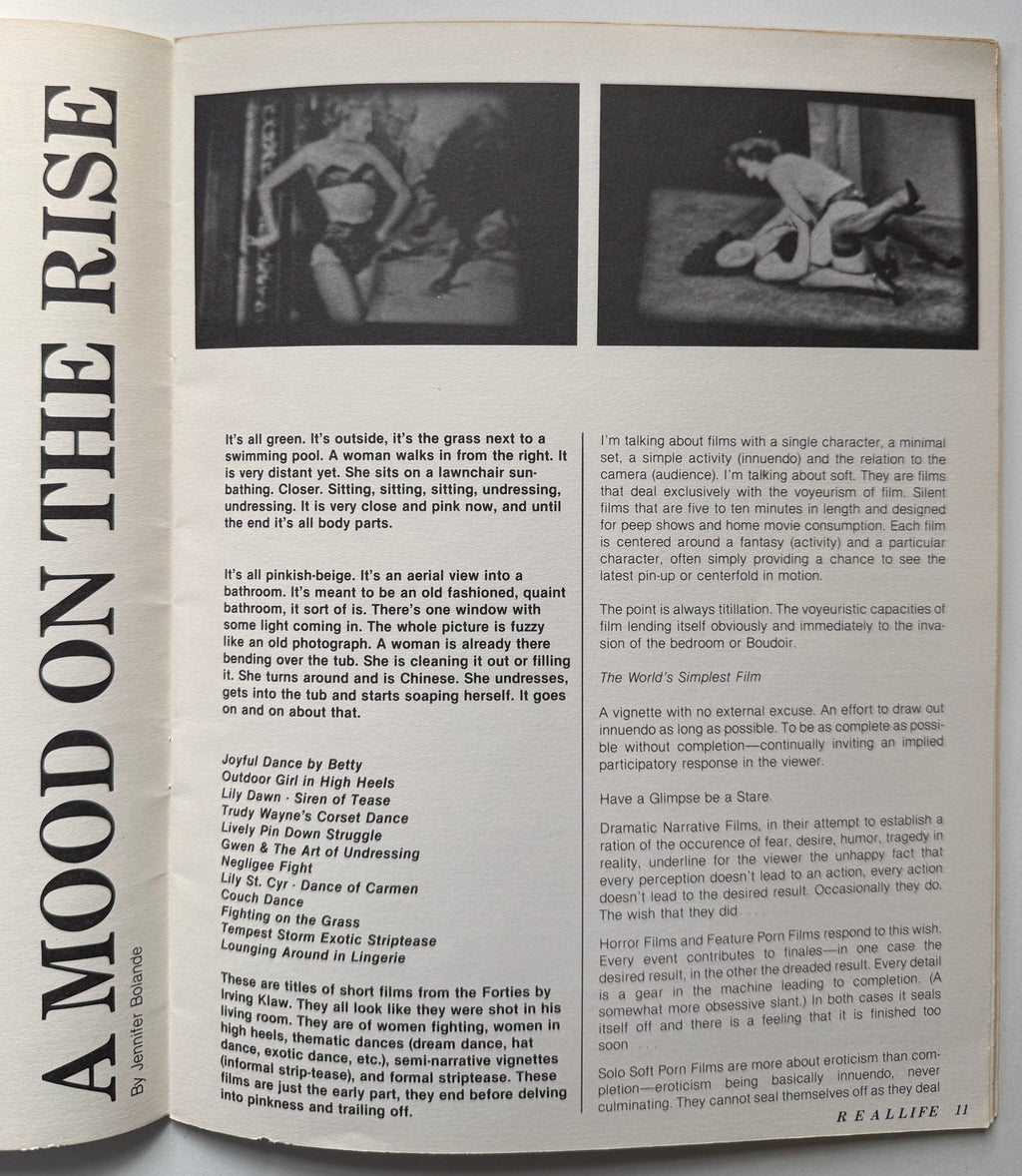 REAL LIFE Magazine Summer 1980 Richard Prince