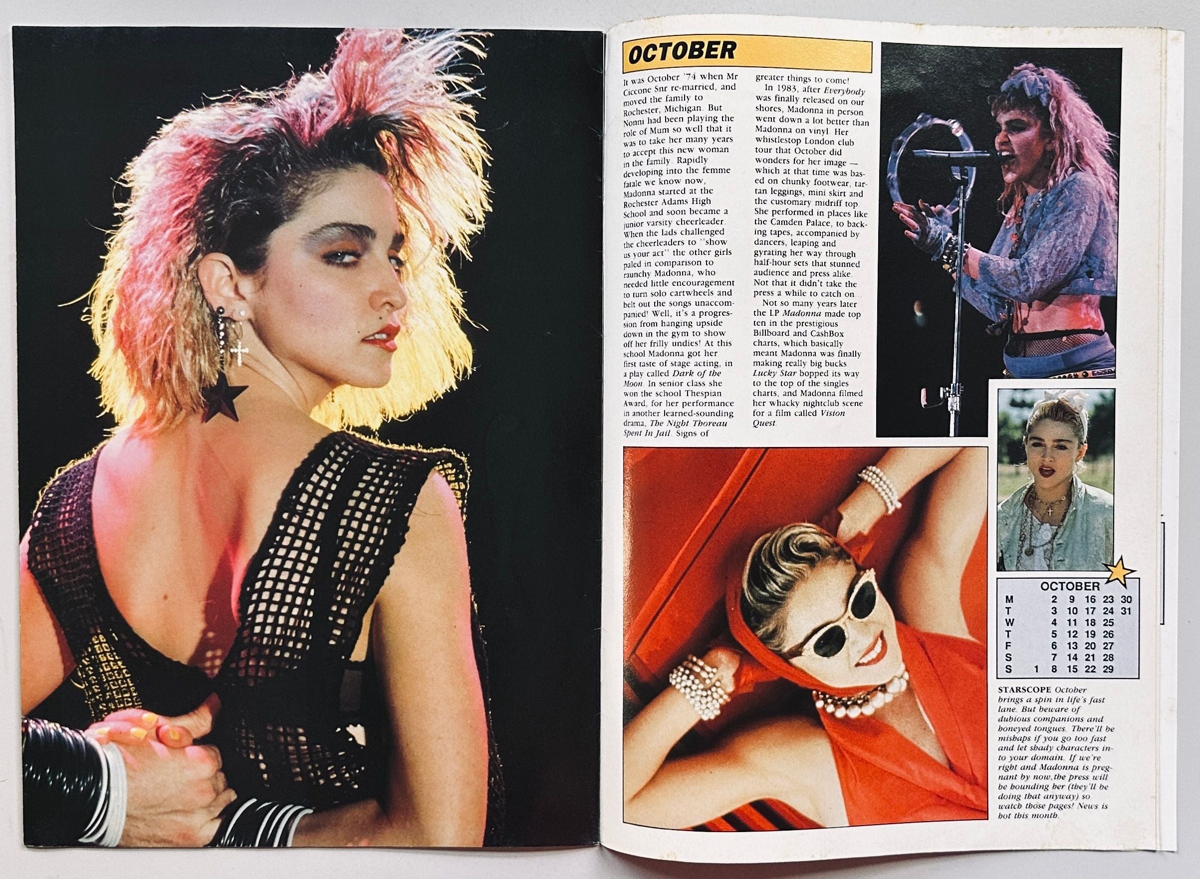 Madonna Calendar Magazine