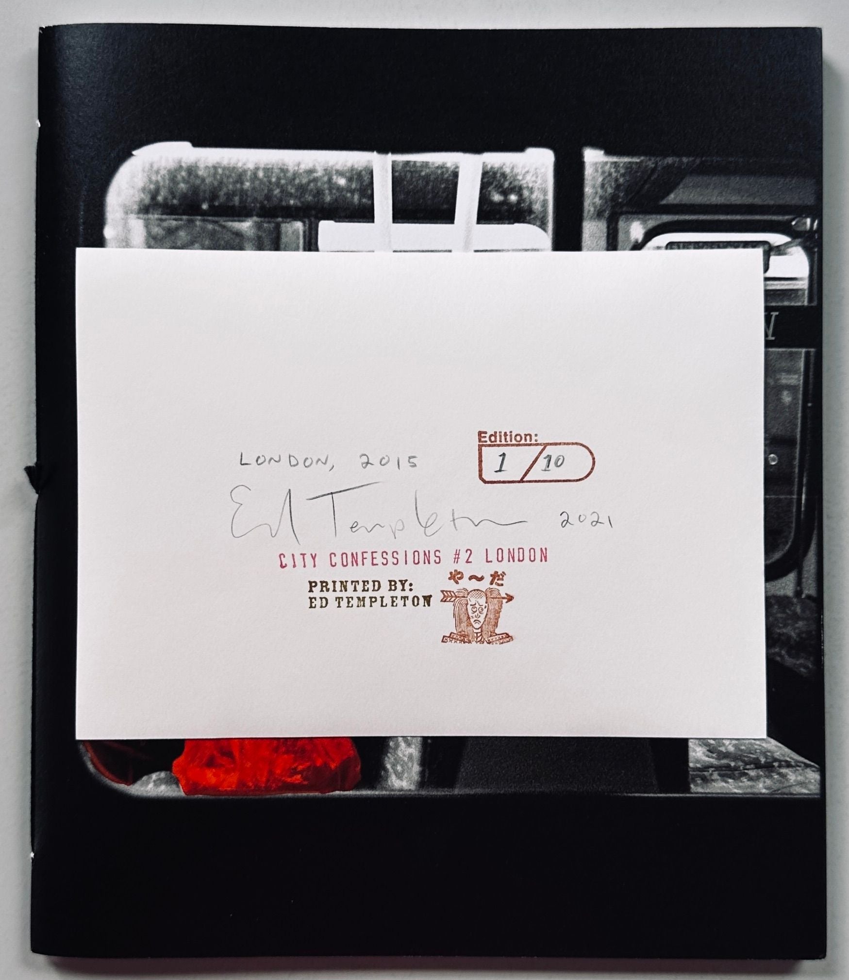 [SIGNED] ED TEMPLETON CITY CONFESSIONS #2 LONDON WITH PRINT