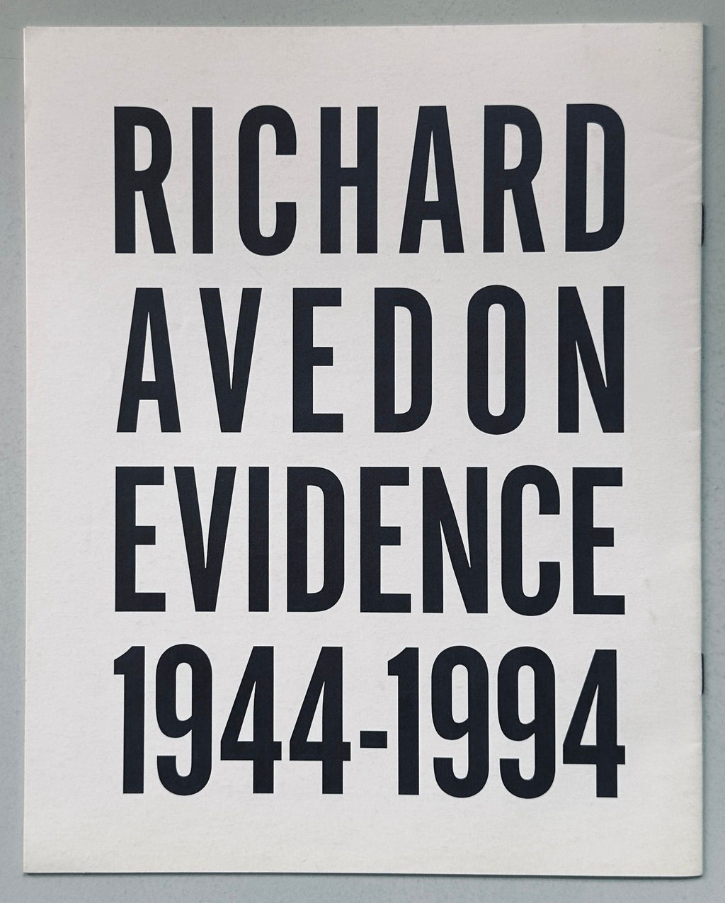 Richard Avedon Evidence Catalogue