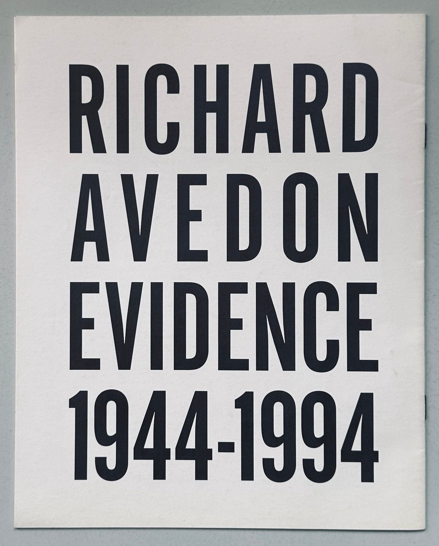 Richard Avedon Evidence Catalogue