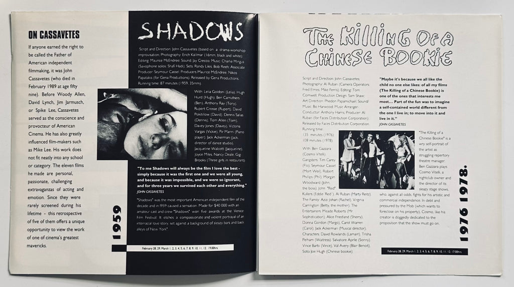 John Cassavetes A Tribute ICA