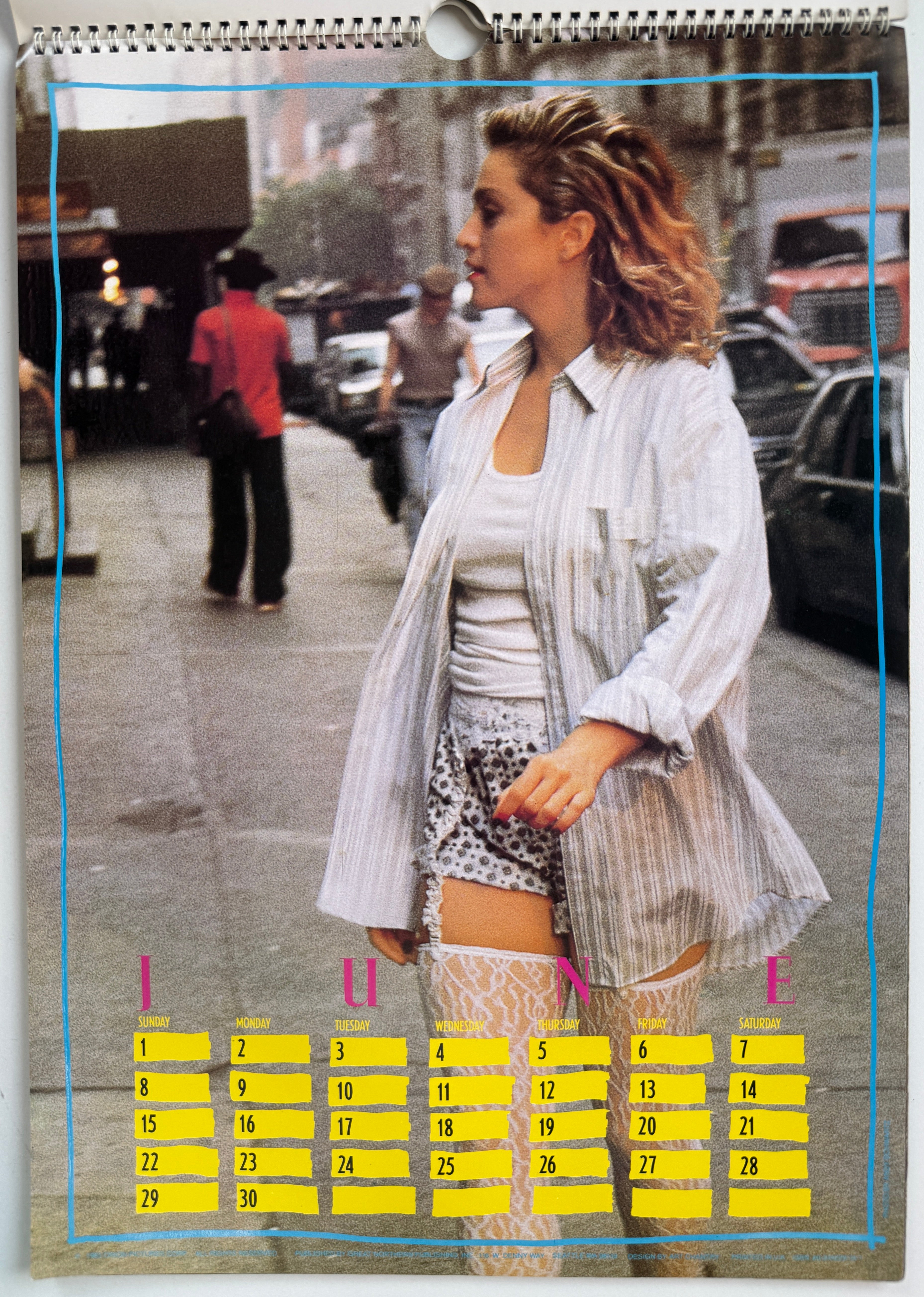 Desperately Seeking Susan 1986 Calendar