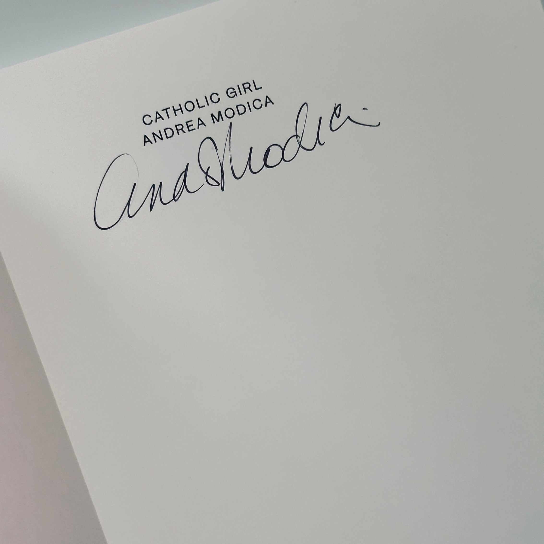 [SIGNED] ANDREA MODICA CATHOLIC GIRL