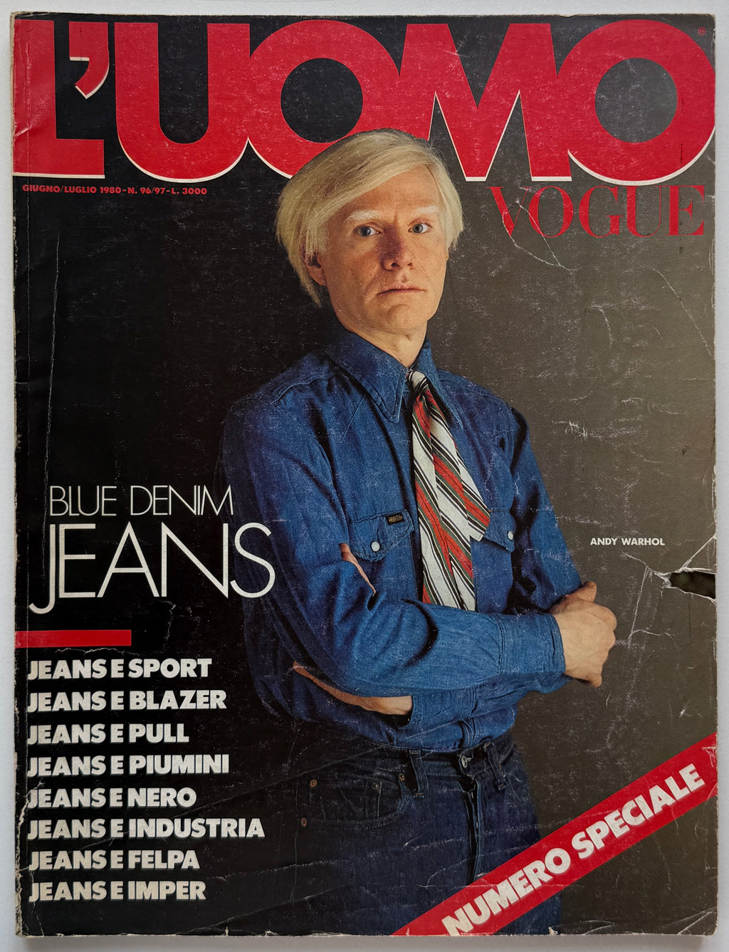 L'Uomo Vogue 1980 Warhol / Jeans Special