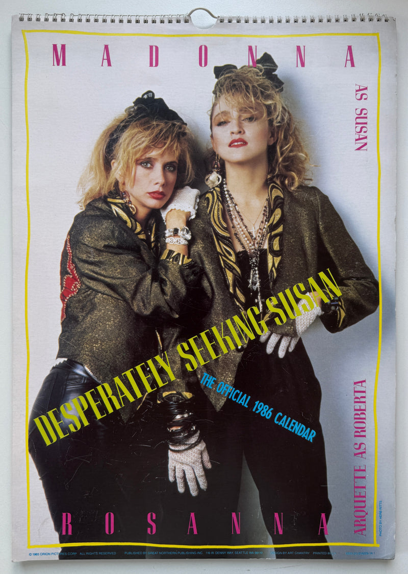 Desperately Seeking Susan 1986 Calendar