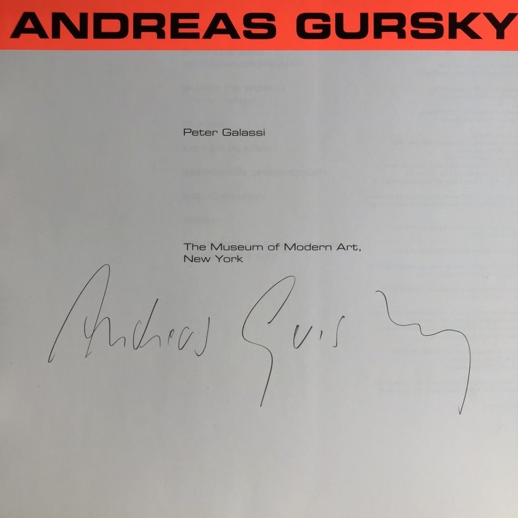 [SIGNED] ANDREAS GURSKY MOMA