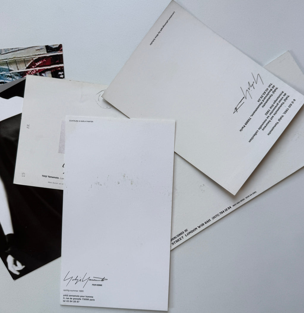 Yohji Yamamoto 80s 90s Postcard Collection