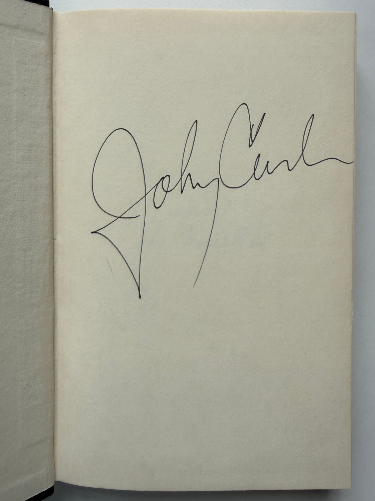 [SIGNED] JOHNNY CASH MAN IN BLACK