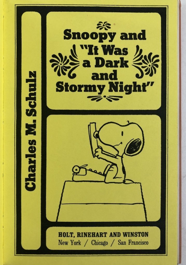Snoopy And It Was A Dark and Stormy Night