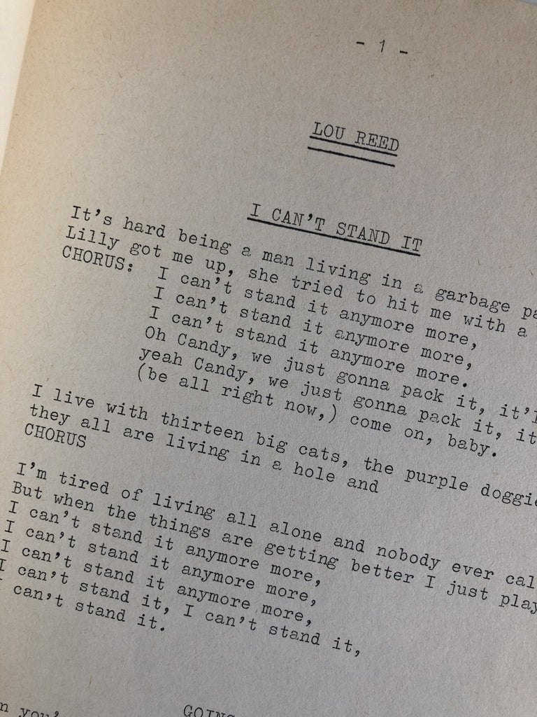 Lou Reed Songbook